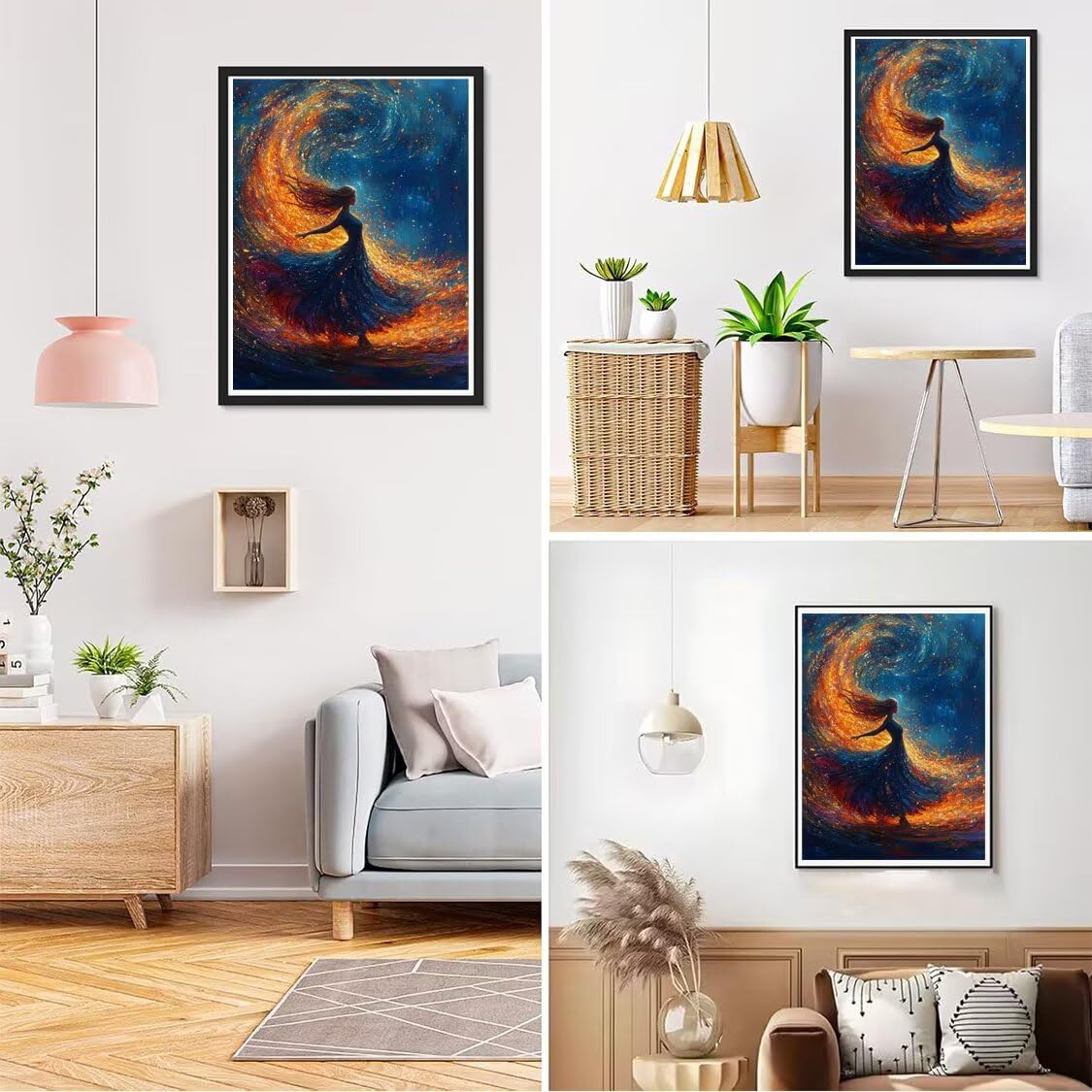 Diamond Painting XXL Mädchen für Bastelset Kinder ab 6 Jahre, Diamond Painting Tanzen, 5D DIY Diamant Malerei Bilder Stickerei Set, Dimond Kristall Handwerk Geschenke für Zuhause Deko 70x90cm S-198