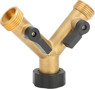 Divisor de válvula de 3 vias, conector de mangueira amplamente utilizado para conectar torneiras roscadas padrão G3 / 4 com roscas apertadas e sem vazamentos.