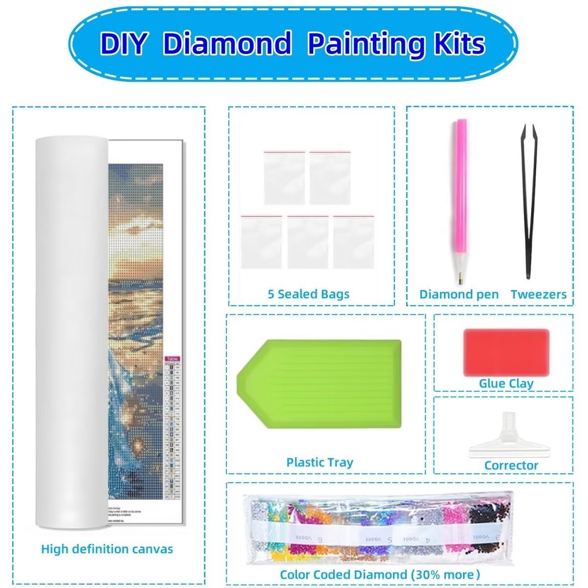 LeiDong Diamond Painting Erwachsene,5D Papagei,Tierdinge Diamant Painting Bilder für Kinder,DIY Diamant Kristall Strass Mosaik Kreuzstich Bastelset für Schlafzimmer Zuhause Dekor (70x200cm) 55F-14531