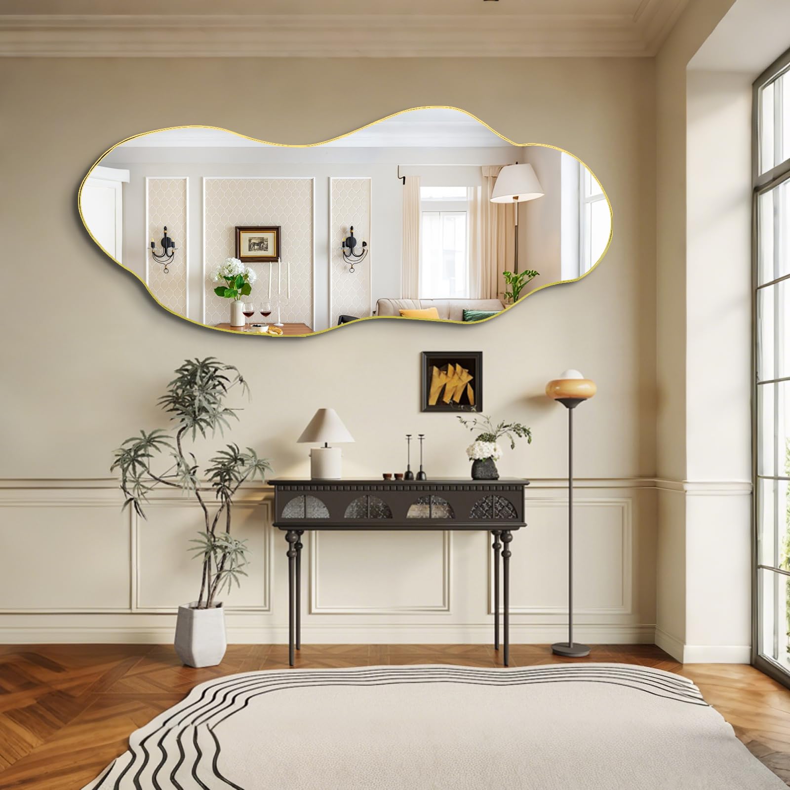 Amazon.com: DAOYIJIAJU Large Irregular Mirror, 63