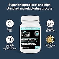 Vista 5 de Utiva Prostate Health - Fórmula natural para una función saludable y flujo de orina - Suplemento de próstata para hombres - Beta-sitosterol y palma