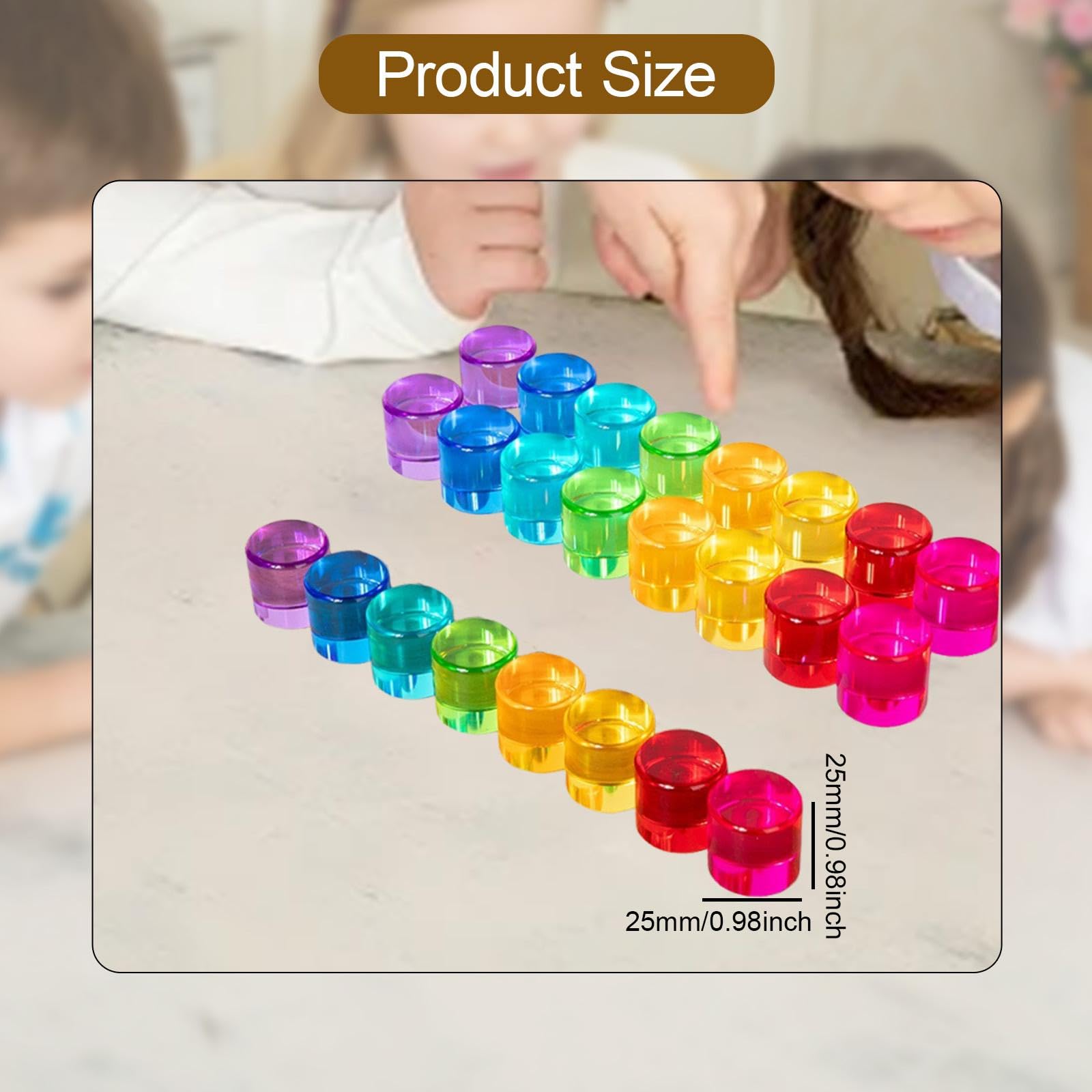 Bloques Apilables Acrílicos Stacker para Niños Y Niñas