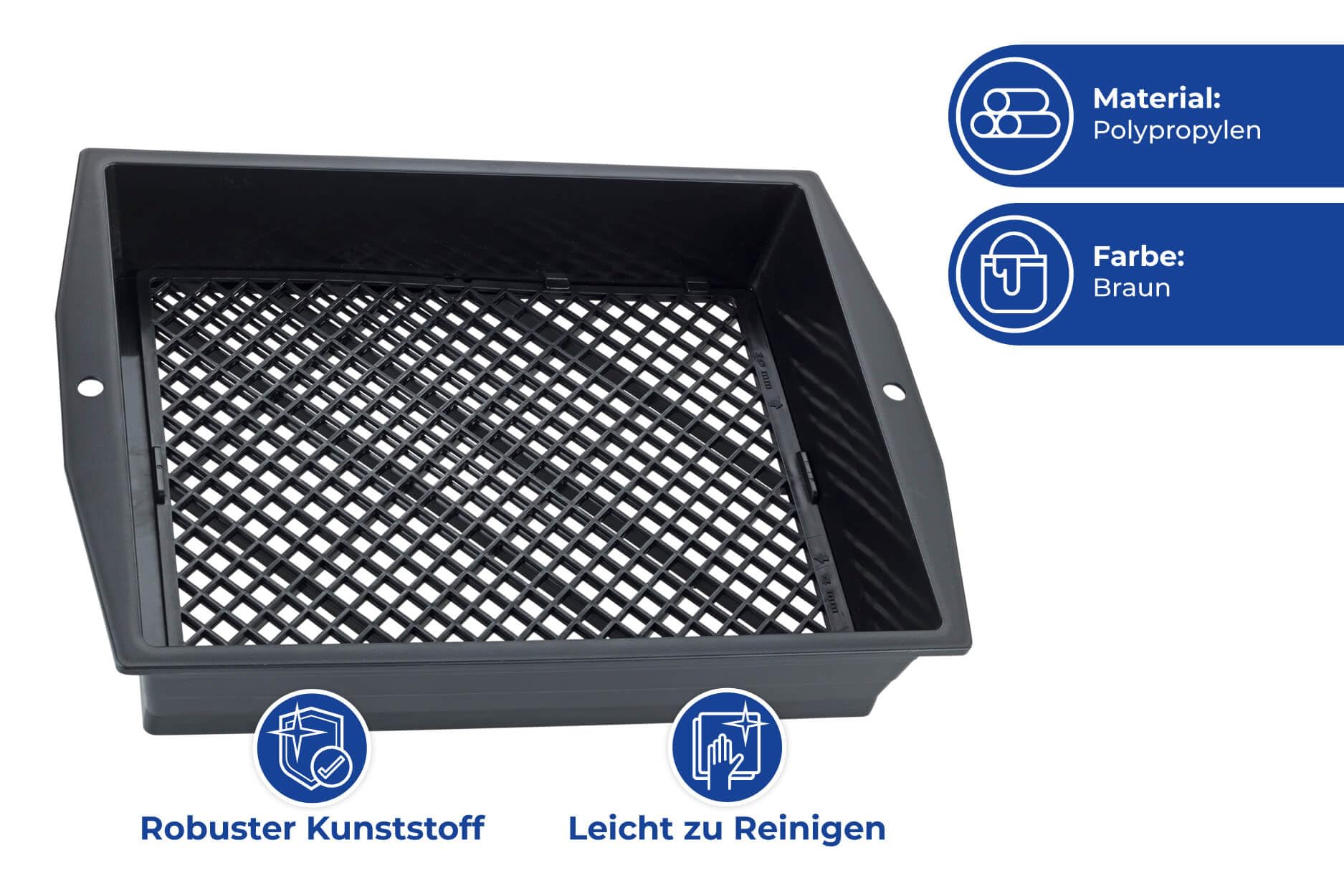 Maximex Tamis de jardin avec passoire réglable, tamis de jardin avec surface extra large pour filtrer les pierres, les racines et les feuilles, aide au jardin pour la récolte