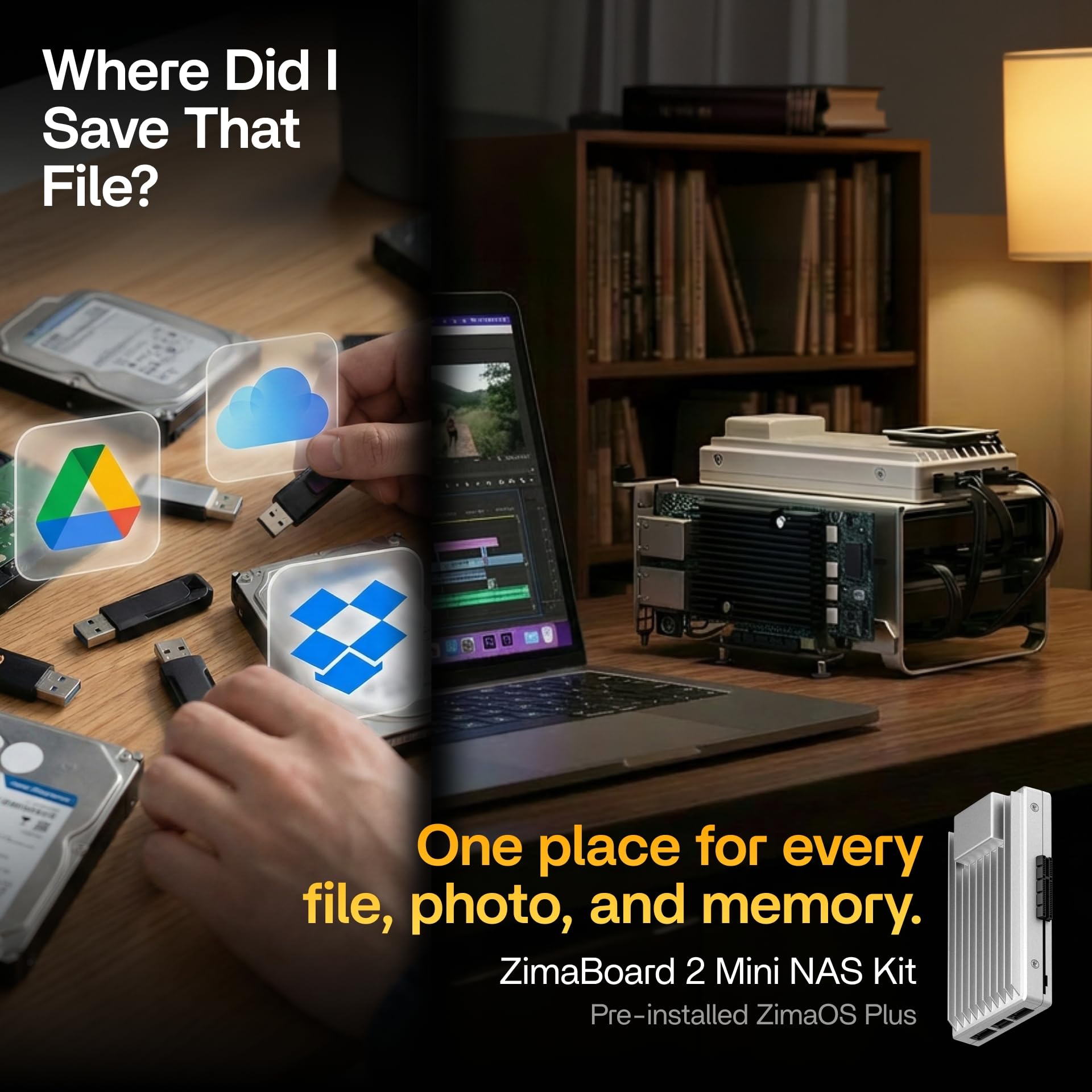 Amazon.com: zimaboard 2 1664 2-Bay Mini NAS Pro Kit - Intel N150