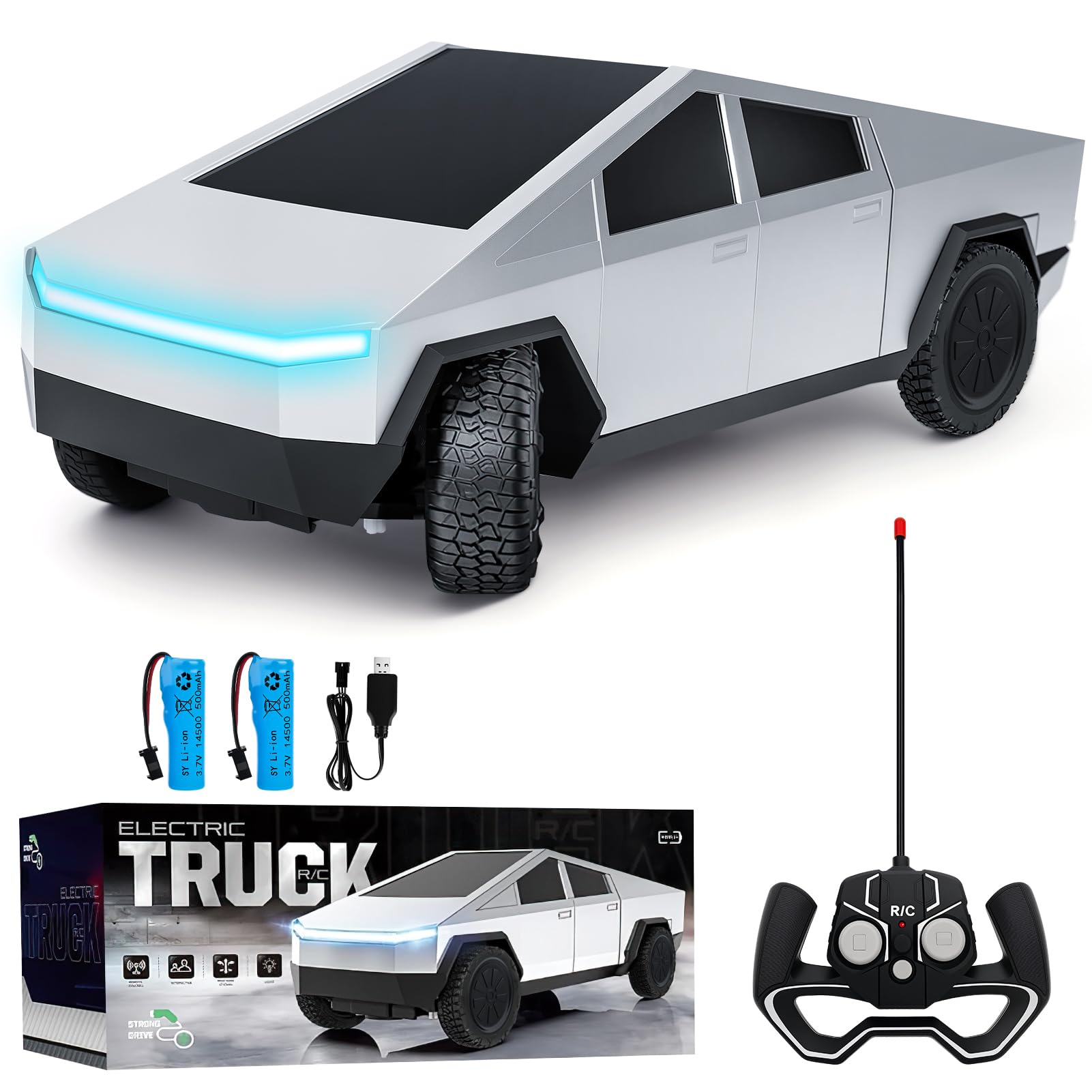 Remote Control Truck, RC Cars for Boys Aged 3 4 5 6, Remote Control Car Electric Vehicle Toys for Kids, Birthday Gifts for Kids
