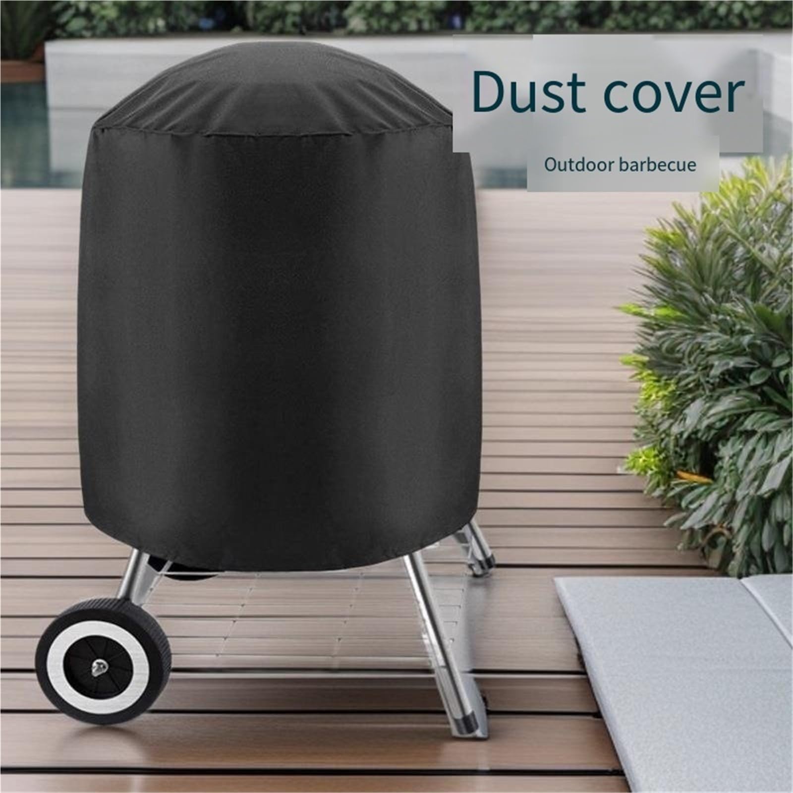 Copertura Rotonda Barbecue Esterni Coulisse | Copertura barbecue gas esterno impermeabile resistente raggi UV sbiadimento antivento anti-UV(Grijs,61*72cm)