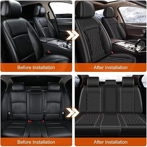 Miniatura 6 de AOMSAZTO Funda de asiento de automóvil personalizada para Nissan Frontier 2009-2025, protector de cojín de asiento de automóvil, impermeable, de