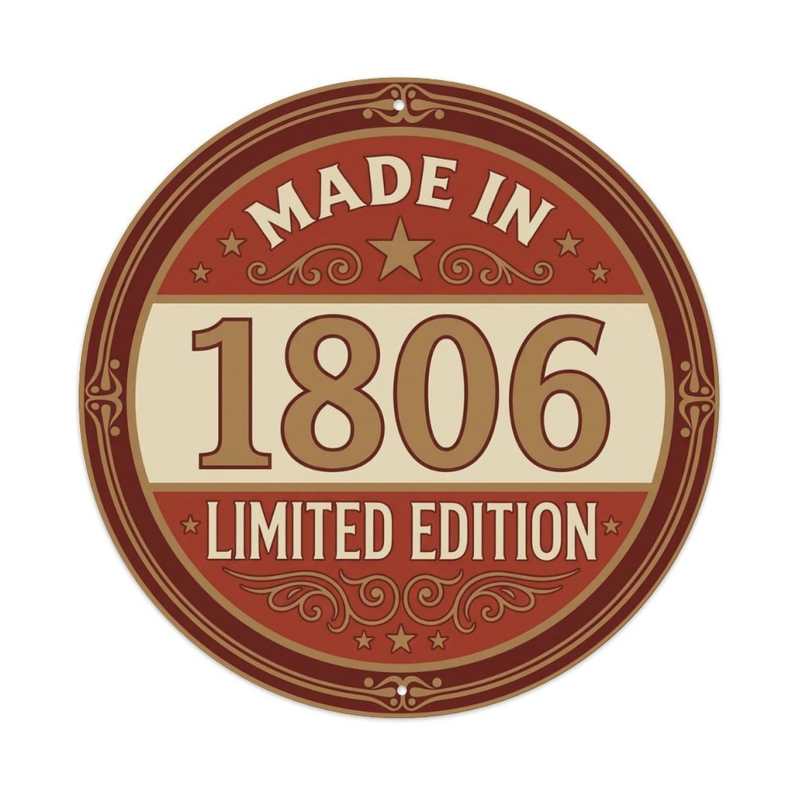 Okahys 8X8inch(20X20cm) Made In 1806 Limited Edition Metal Tin Sign