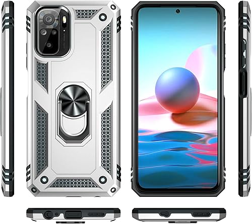 Jielangxin Keji Funda para Xiaomi Redmi Note 10 4G, con soporte giratorio para Xiaomi Redmi Note 10S M2101K7BGRedmi Note 10 4G M2101K7AG M2101K7AI