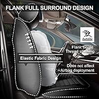 Vista 3 de 2 Fundas para Asientos Delanteros Compatibles con Subaru Ascent 2019-2025, Protector de Asiento de Auto de Cuero Sintético Impermeable Compatible