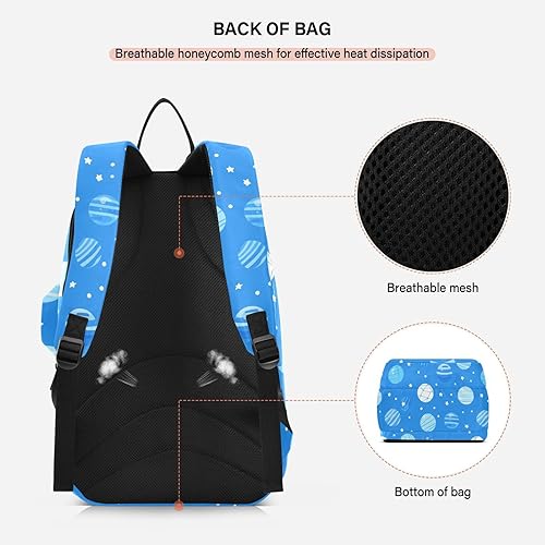 Miniatura 4 de Unisex Tennis Bag Breathable Cartoon Balls Blue Stars Multiple Tennis Badminton Racket Bag for Men Women Tennis Sport bolsa para raquetas de