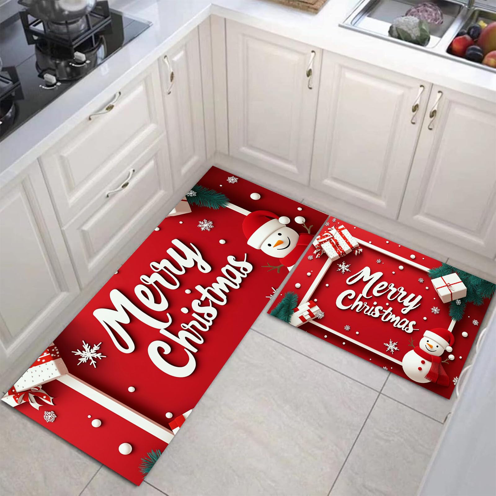 Alfombras de cocina lavables para decorar tu hogar en Navidad y cocinar con total comodidad
