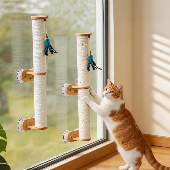 Rascador para gatos de pared Lulu's World 32 pulgadas alto miniatura 8