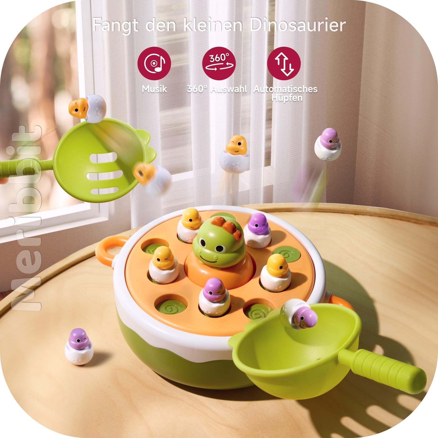 4 in 1 Angelspiel ab 2 3 4 5 Jahren, Aufspringendes & Musikdesign, Montessori Spielzeug Magnet Spiel, Musik Spielzeug für Junge Mädche