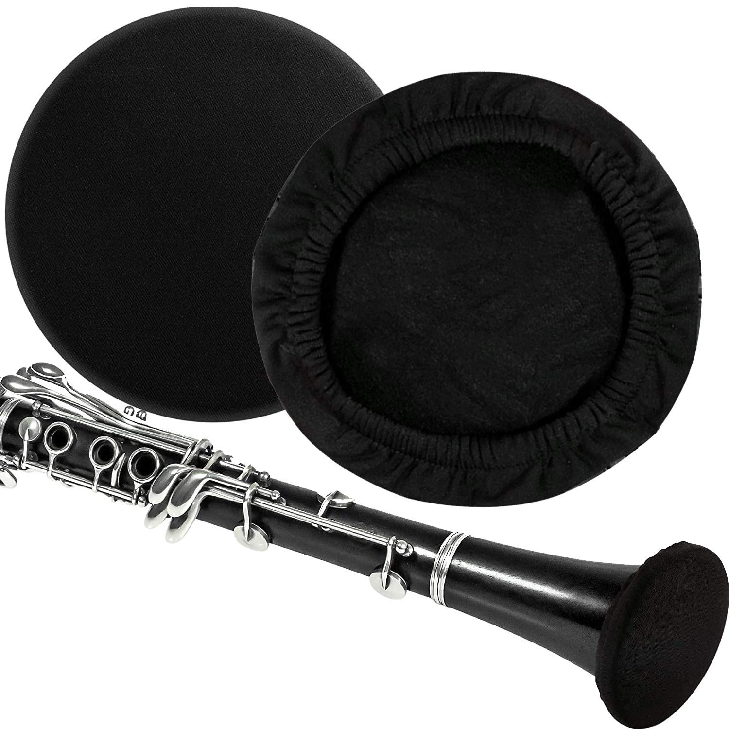 IDOXE Instrument Bell Covers, Reusable Elastic Dust-proof Saxophone Bell Cover, Music Instrument Cleaning and Care Product Cover for Clarinet,Oboe Bell Cover