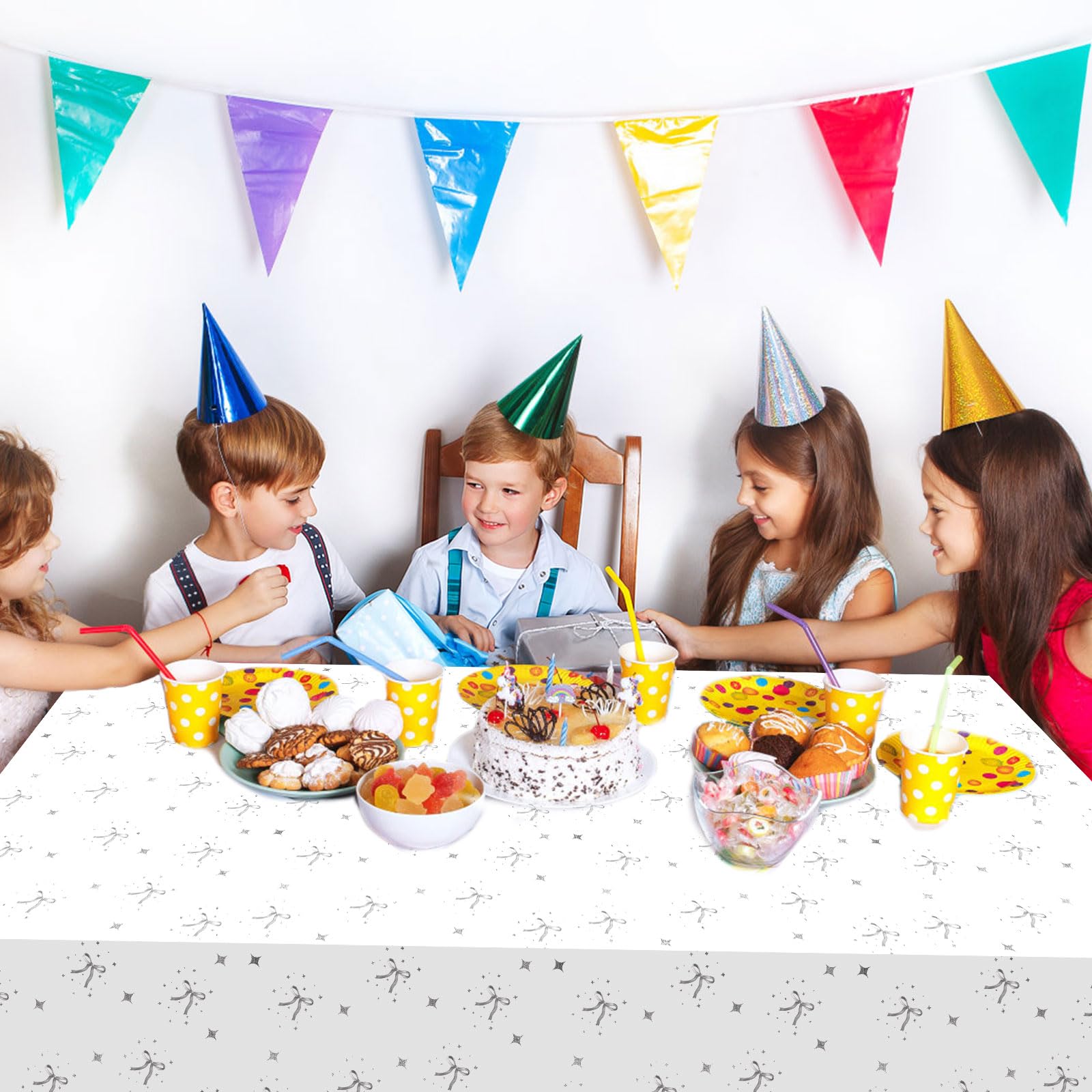 Naapesi 2 Pezzi Tovaglia per Compleanno 18 anni, Tovaglie per Feste Impermeabile, Tovaglia in Oro Rosa Decorazione, Tovaglia in Plastica per Feste,Compleanno, Giardino Picnic-137x274cm (18th