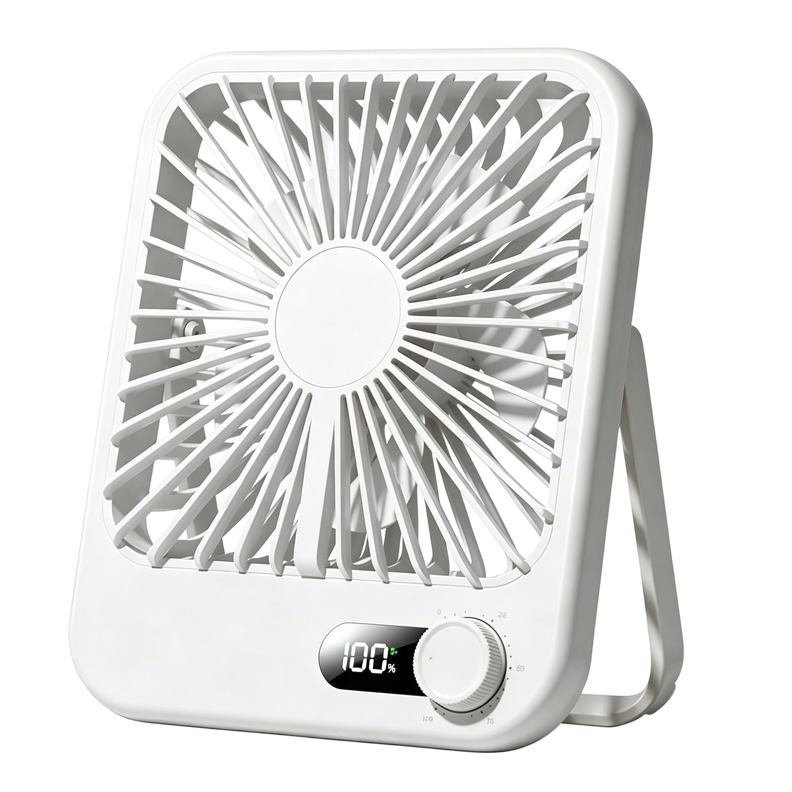 TAZIZI Desktop Fan Having Touch Panel and Broad Air Circulation for Indoor Outdoor Use LED Display Fan