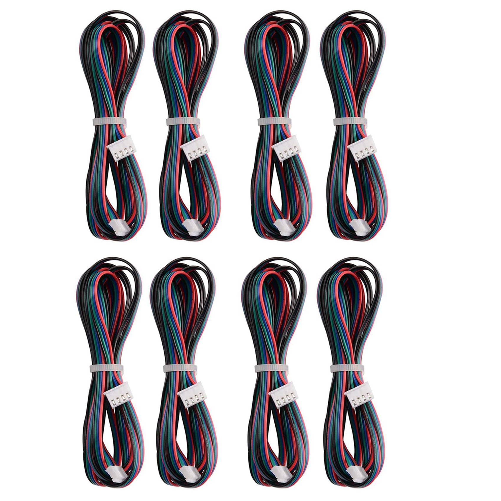 Jnchdghwa Women's As Shown In Color 8Pcs 2M Motor Connector Cables Xh2.54 4Pin To Xh2.0 6Pin White Terminal Paralled Motor Wires For 3D Printer Stepper
