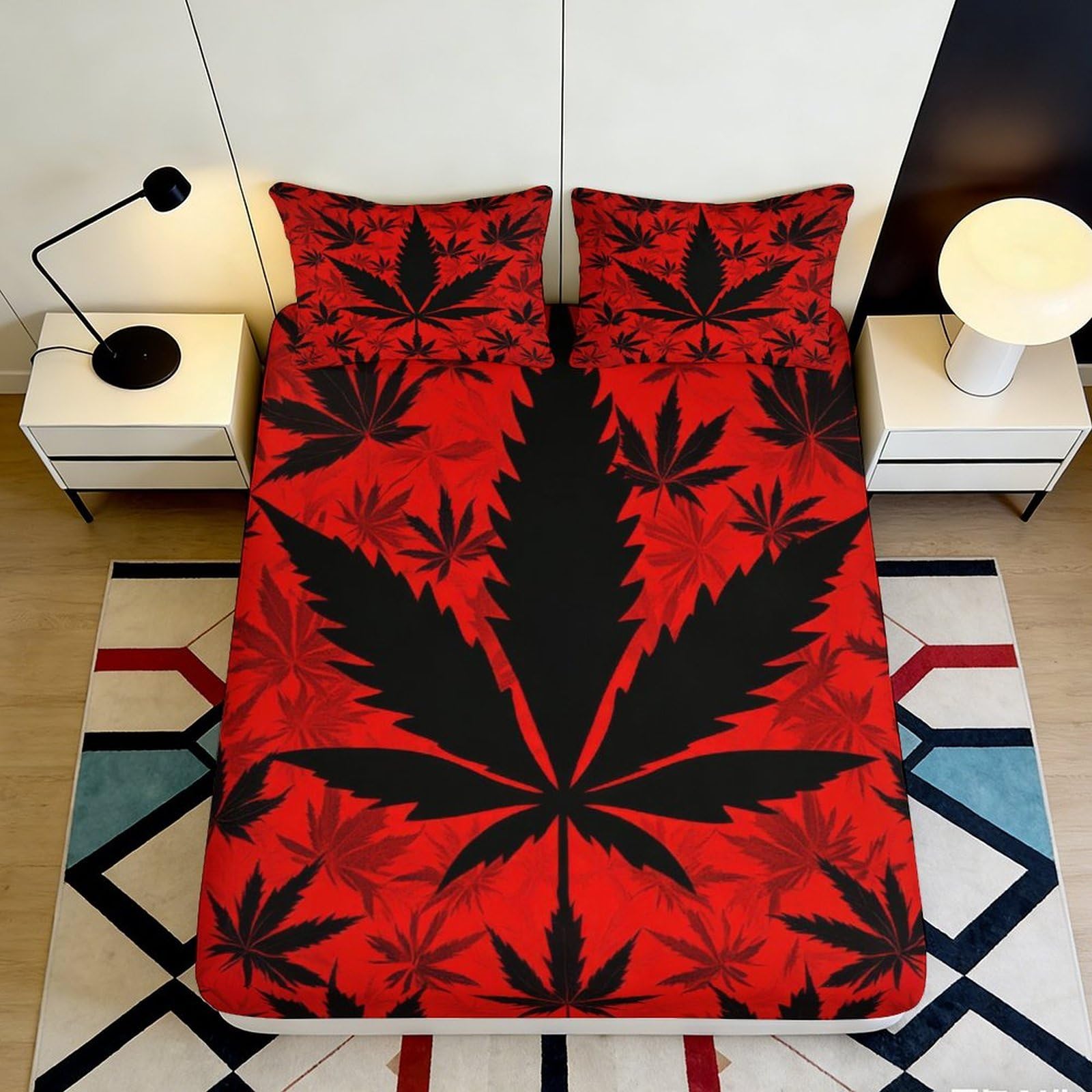3D Printed Pineapple Fitted Sheet Microfiber Deep Pocket Bedroom Bedding Pineapple Mattress Fitted Cover Washable Non-Slip 90x200x25cm