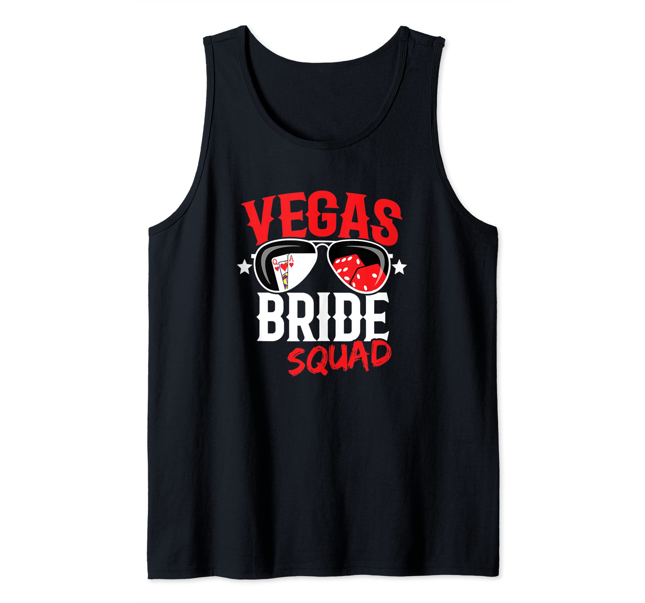 Vegas Bachelorette Party - Married in Vegas - Bride Squad Tank Top