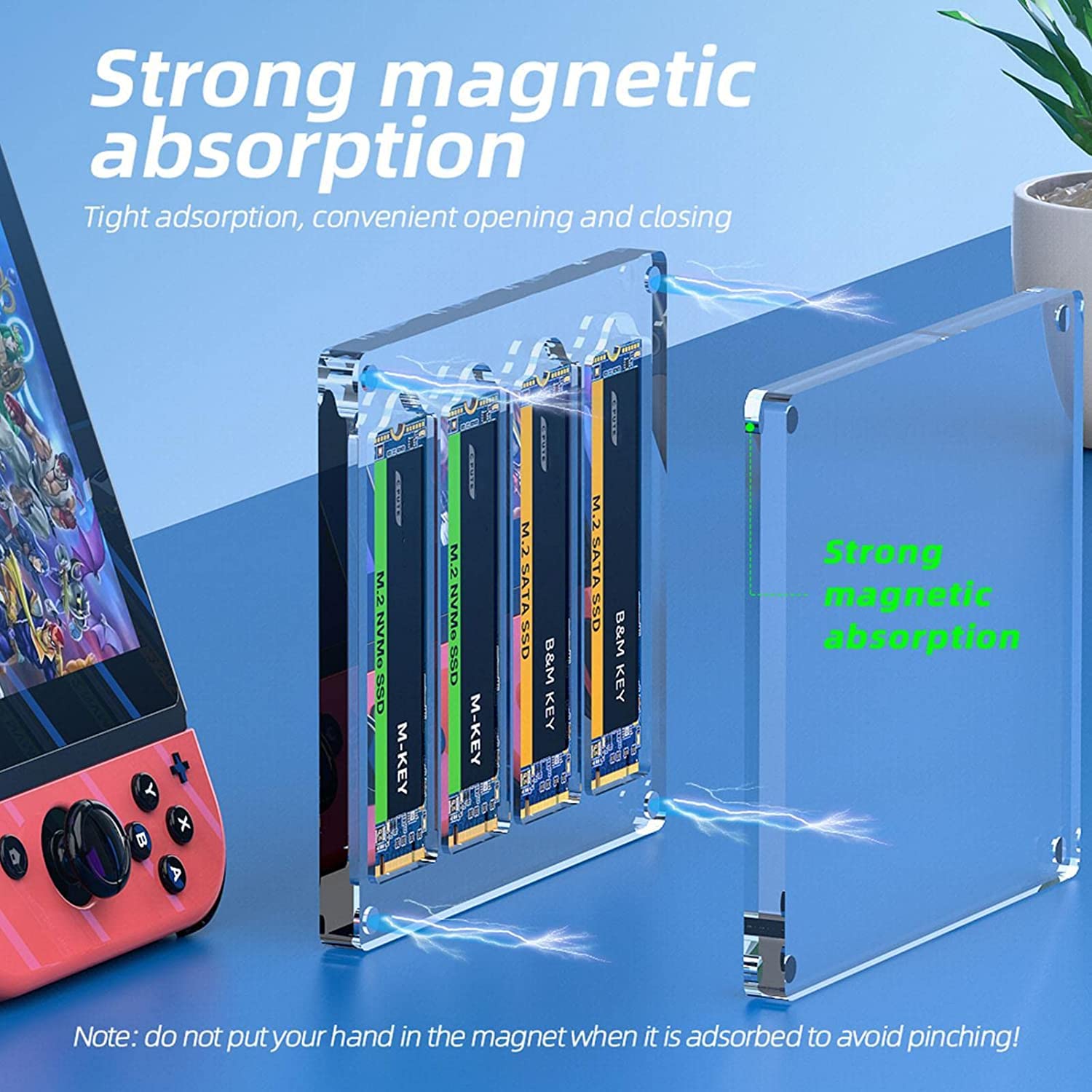 Amazon.co.jp: 4スロット M.2 2280 SSD 収納ケース ストレージホルダー