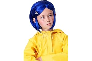 Fun Costumes Kids Coraline Blue Wig for Girls Coraline Standard