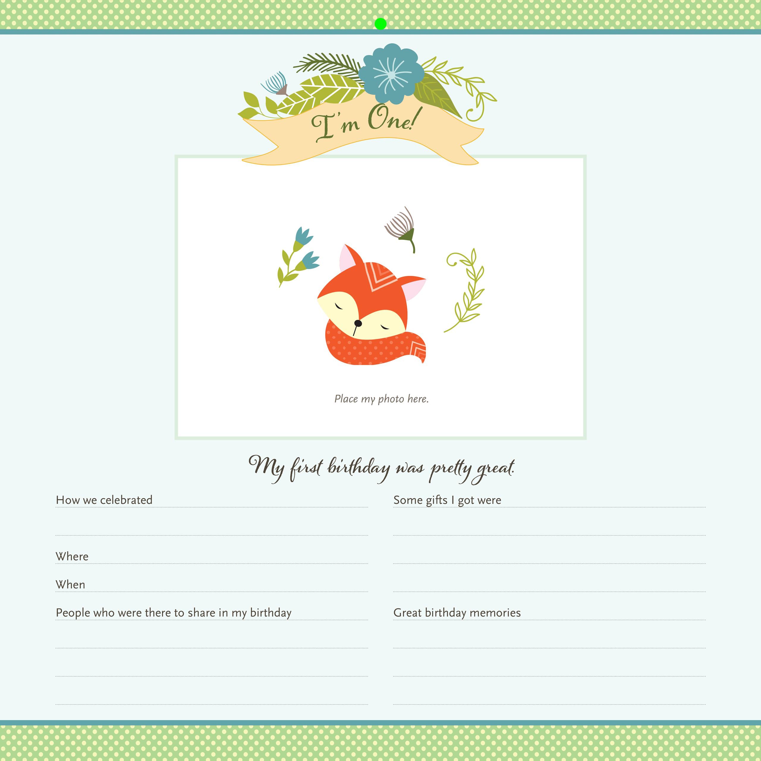 My Life as a Baby: A First-Year Calendar (Woodland Friends), multi, 30.5 cm - Image 4