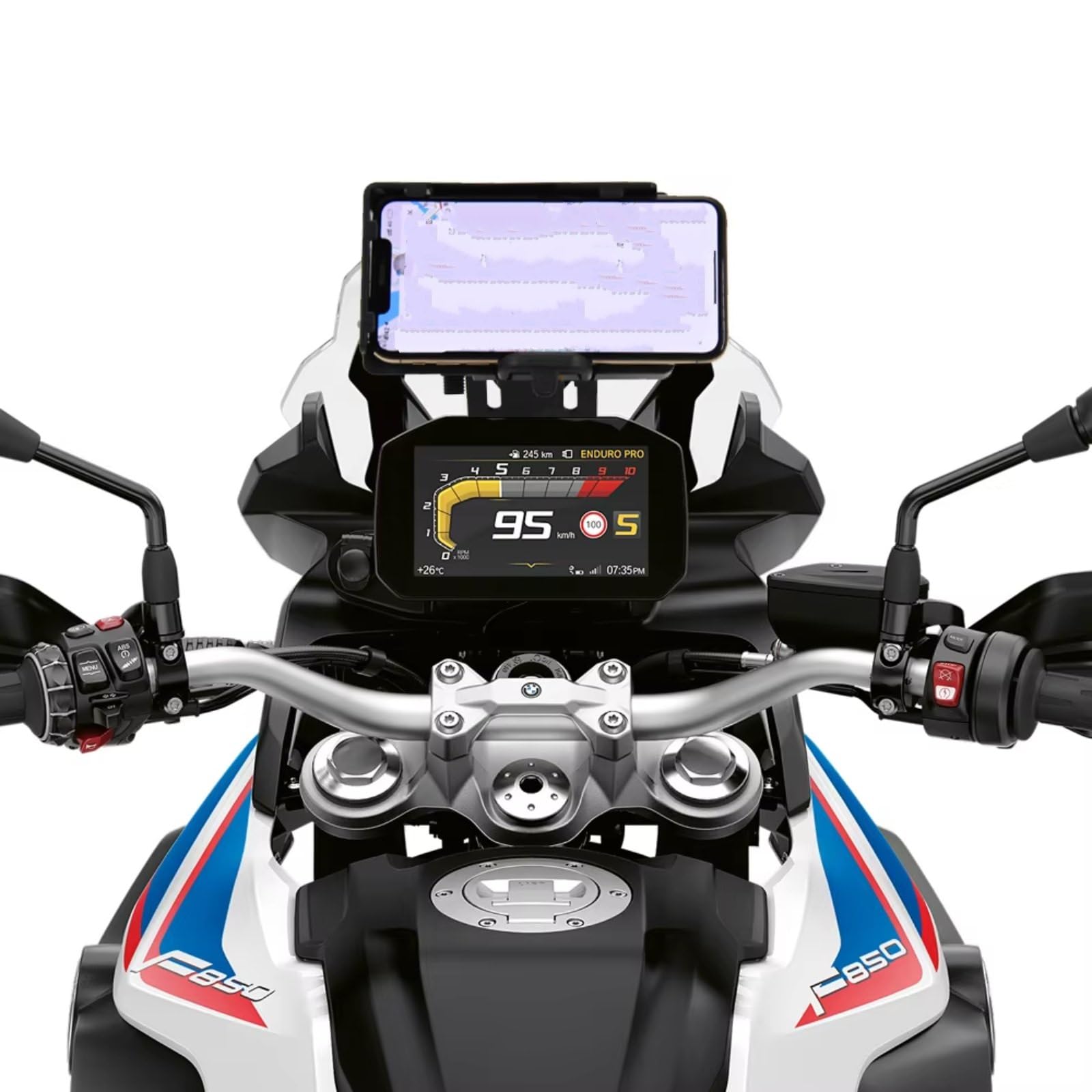 Supporto Per Telefono Moto Per BMW F850GS F750GS 2018-2021 Supporto Di Navigazione GPS phone Moto Da Avventura(Kit)