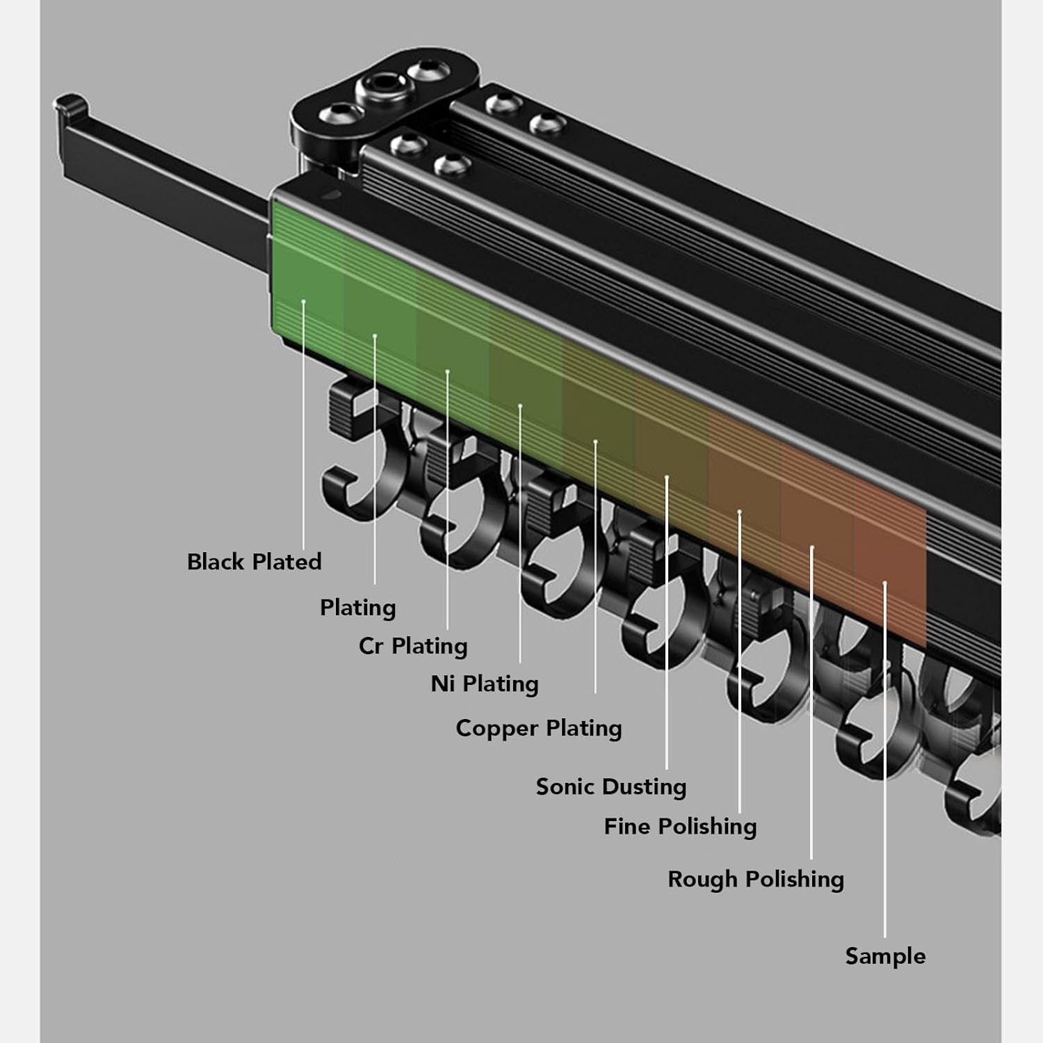 Ejoyous Wall Mounted Clothes Drying Rack, Foldable Laundry Hanger Dryer Rack Retractable Collapsible Hanging Clothesline for Laundry Room Balcony Bathroom