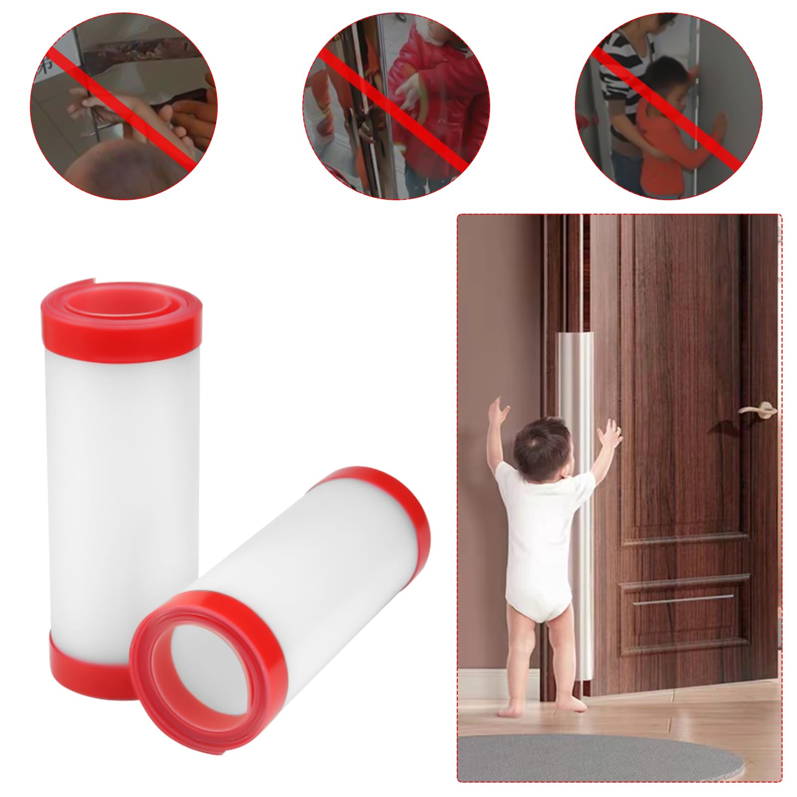 2 Piezas Protector de Pellizco de Dedos,17 X 120 cm Protectores | Antipellizcos Puertas, Protector Antipellizco para Puertas de Seguridad, Protector Puertas Niños Dedos, para Hogar, Escuela