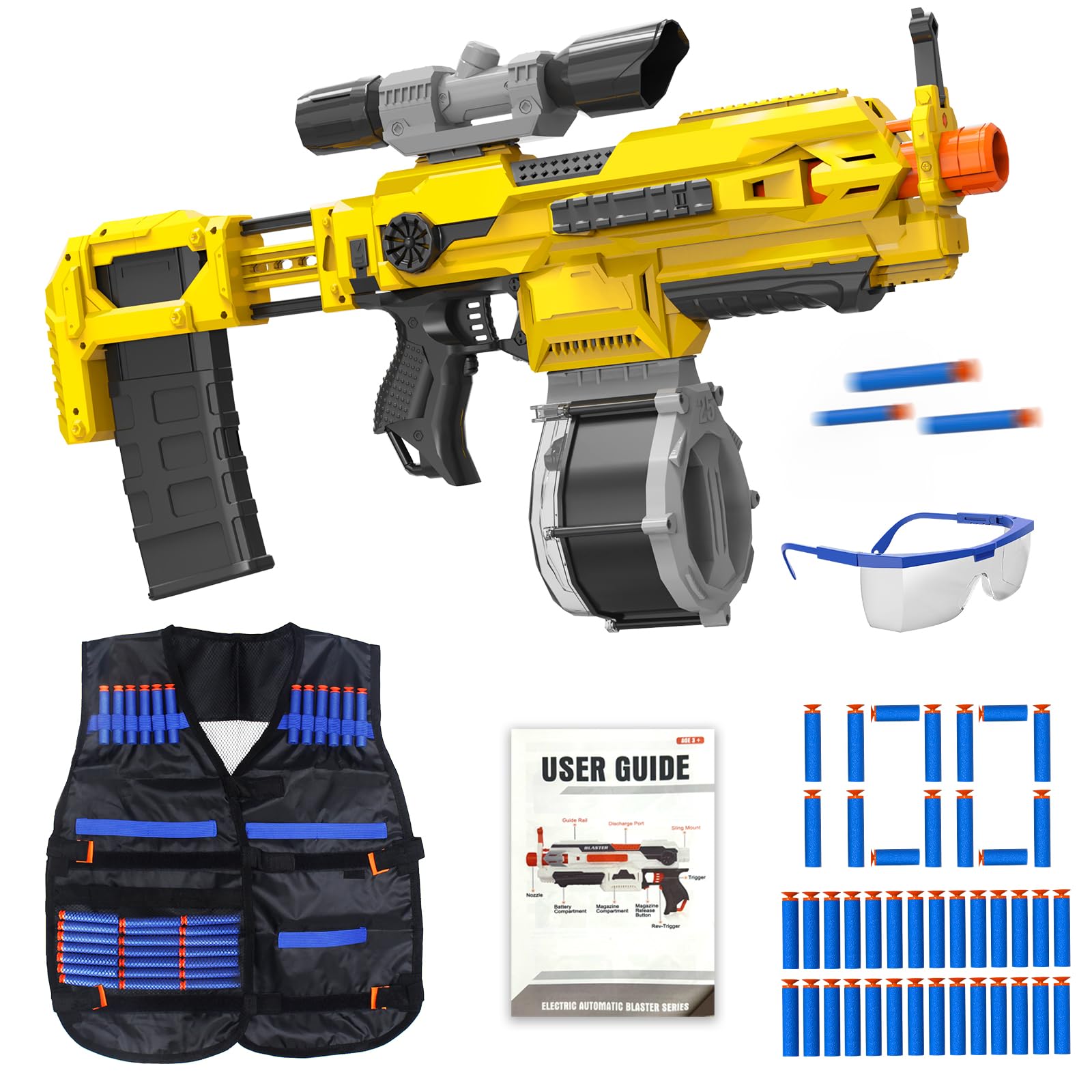Pistola Nerf Bolas Amarillas Nerf Bolitas Pistolas Rival