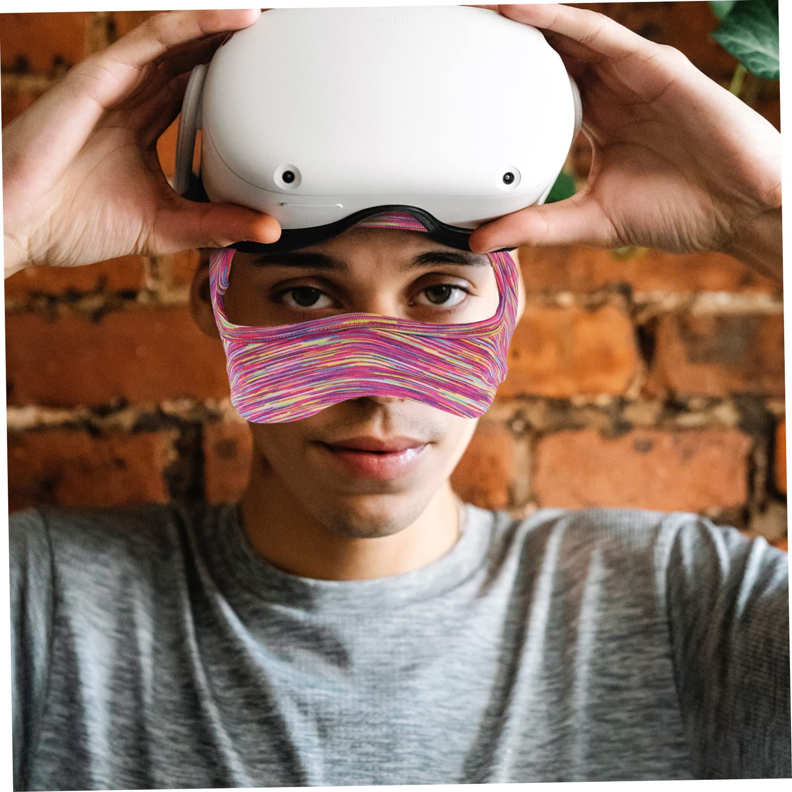 Housoutil 4 Pezzi Di Coprimaschera Elastici Per Visore Vr Per Accessori Vr Custodia Protettiva Per Maschere Vr