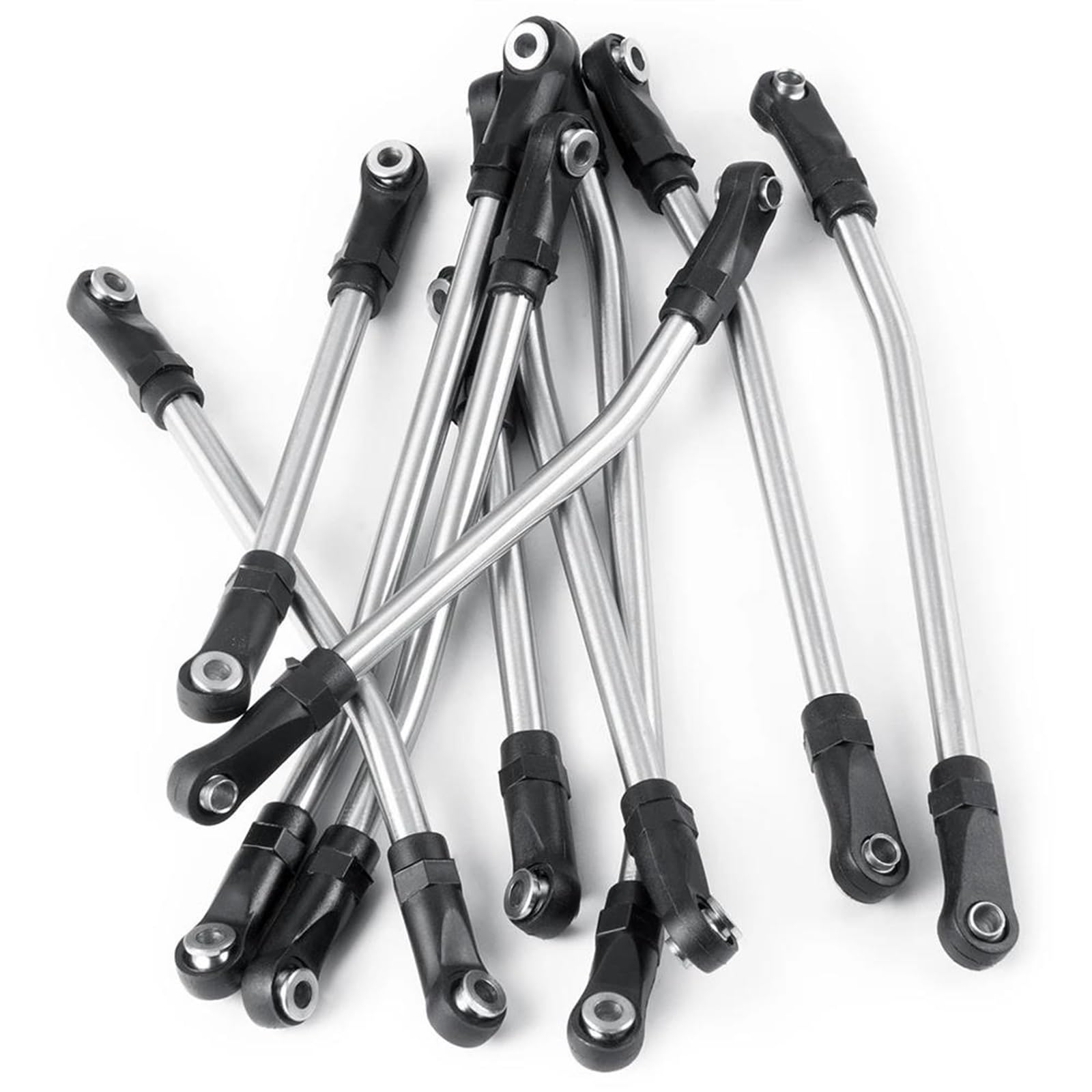 Bielle RC Voitures pour Element pour Enduro Pièces Mise À Niveau De Voiture RC 1/10, 10 Pièces/Ensemble, Kit Liaison Biellette Suspension Supérieure Et Inférieure en Acier