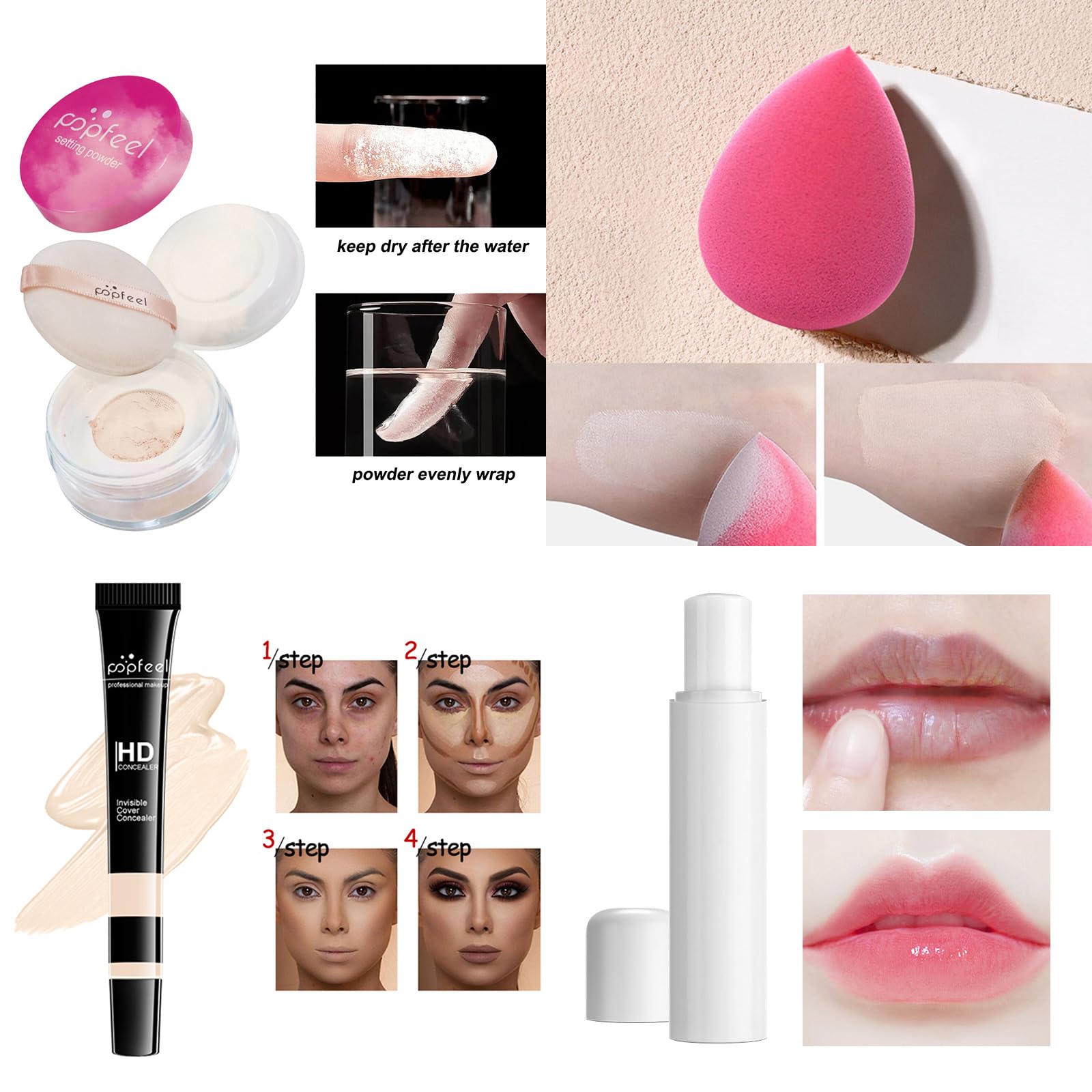 Trousse Trucchi Donna, Kit Trucco Tutto in Uno Palette Cosmetica, Make Up Completo con Ombretti Rossetto Correttore Kit Cosmetici per Donne Ragazze Regalo di Natale