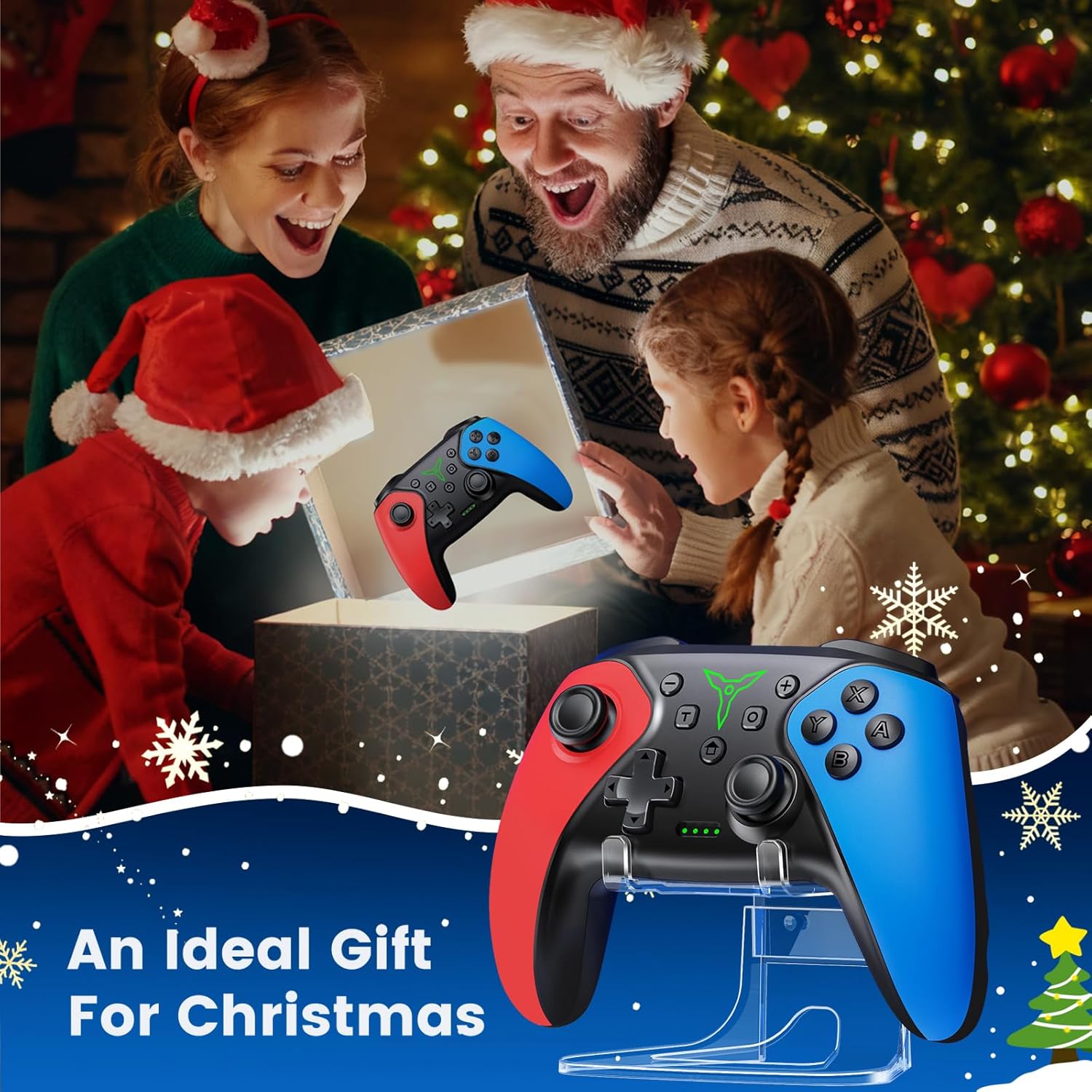 Wireless Switch Controller for Switch/Lite/OLED/Swicth 2 Controller, Switch Controller Joysticks Work with iOS/Android/PC-Switch 2 Pro TURBO Controller with Wake-up Programmable (Upgraded Vision) (Classic & Hoder) - Image 8