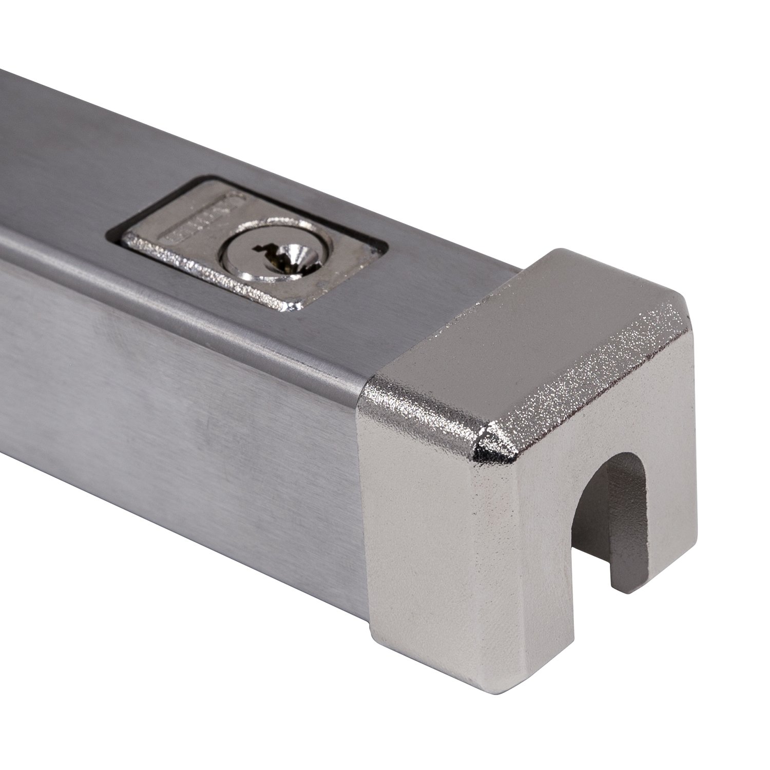 ABUS Fenster-Panzerriegel FPR217 sichtbarer Schutz gegen Einbrüche | stabiler Edelstahl-Riegel | 225 cm lang | abschließbar | silber | 77821