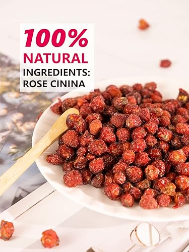 Miniatura 3 de TeeLux Té de rosas mosquetas, té de hierbas de rosa mosqueta premium, escaramujo entero seco, sabor y aroma afrutado, 16 onzas
