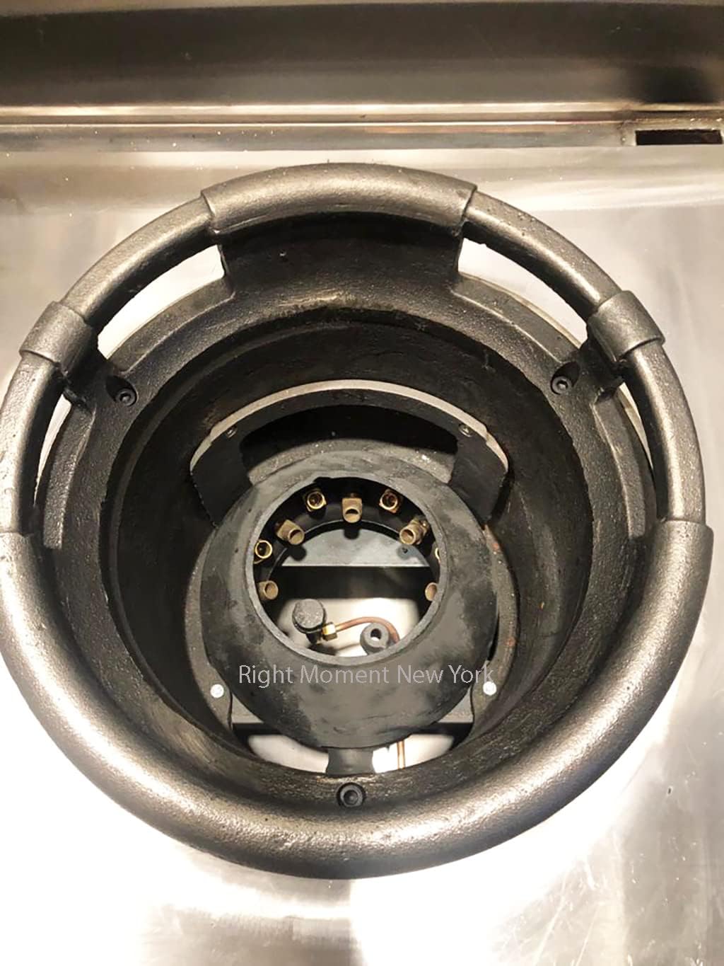 16 Tip Jet Burner with Iron Lid (Natural Gas) for Commercial Wok Range -128,000 BTU