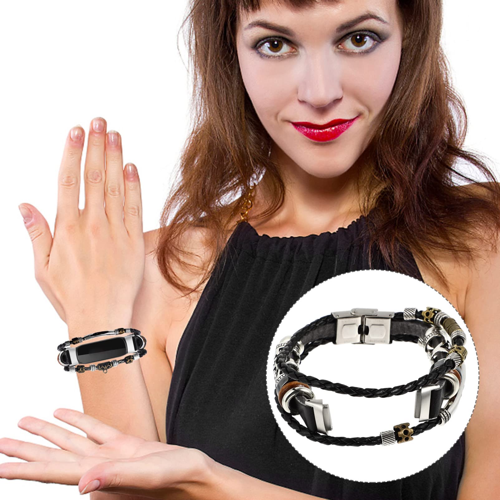 BESTonZON 4stücke Ersatzarmband Für Damen Stilvolles Armband Aus Leder Und Kompatibel Mit Luxe Für Hochzeit Geburtstag Valentinstag Elegante Geschenkidee