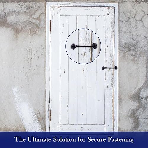 Miniatura 2 de The Metal Magician Pestillo de gancho de ojo de cabina de hierro fundido para puertas y puertas de 7 pulgadas