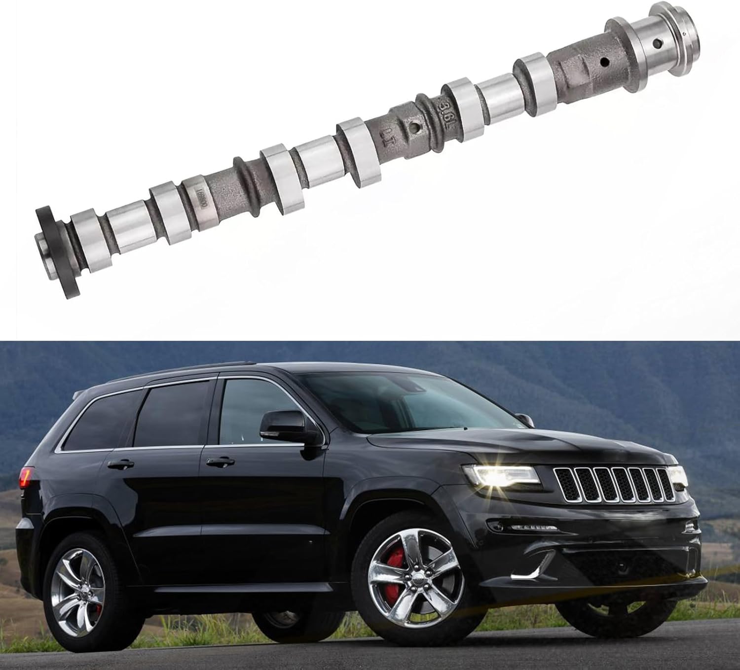 5184379AG Left Side Intake Camshaft Compatible with Charger Journey Durango 300 Wrangler Grand Cherokee Vehicles with 3.6L Engine V6 Models Camshaft-Intake Part 5184379AD