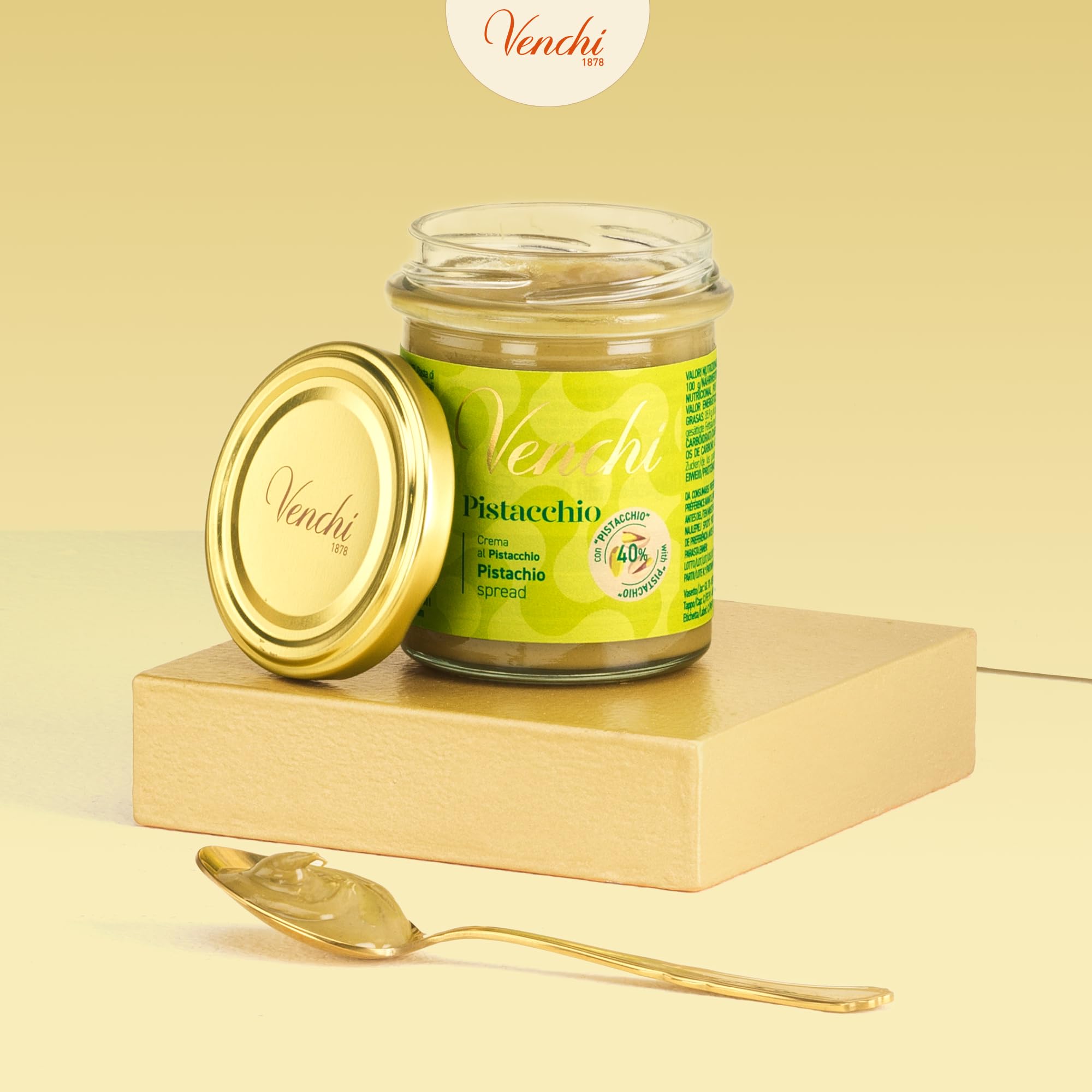 Venchi - crema de pistacho para untar, 200 g - Edición limitada - Sin gluten - Idea para regalo - 2