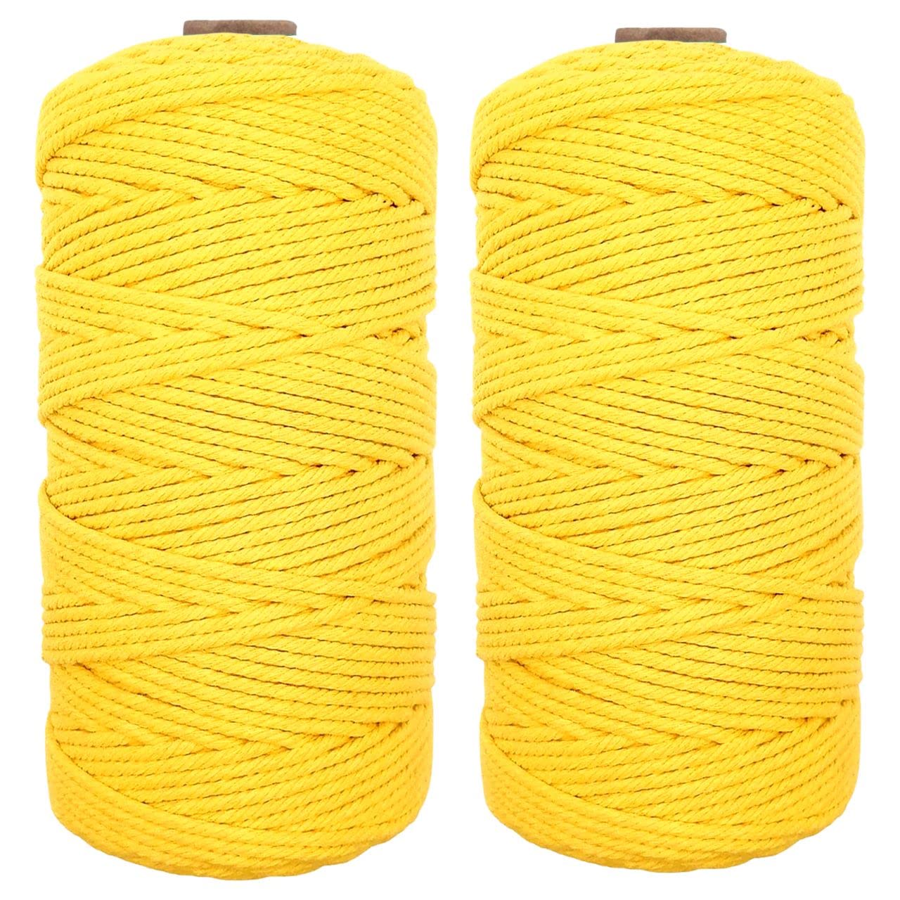 ecofynd 100 Meters Lemon Yellow Colour Cotton Cord, Colour Dori for Wall Hanging Plant Hanging Craft Making, Natural Thread Rope for Handmade Plant Hanger (Cord-YLW) (B0BG539RXR) Amazon Price History, Amazon Price Tracker