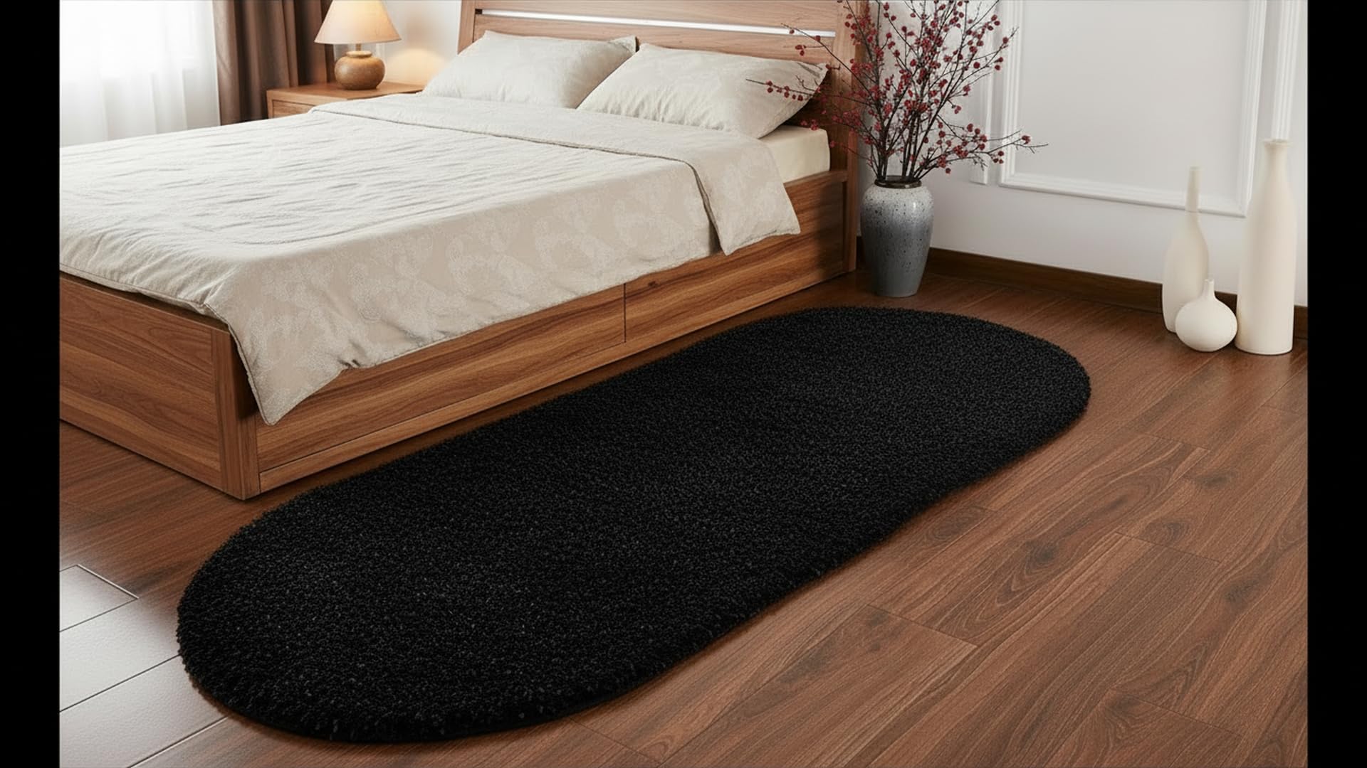 Naze Luxury Shaggy Runner Rug - Soft & Plush -9