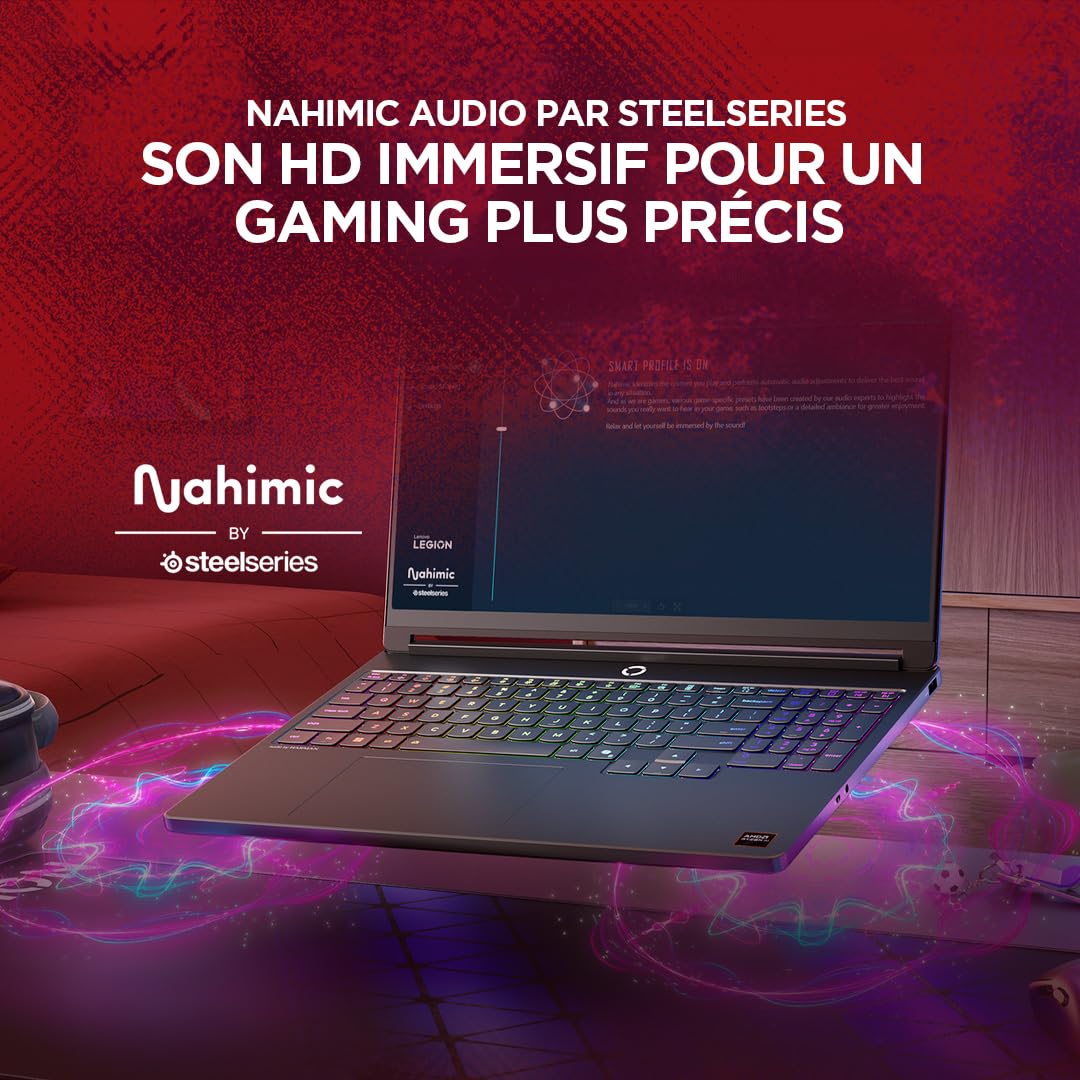 Lenovo Legion 5a 15AHP11 - Ordinateur Portable Gaming 15.3'' OLED 165Hz (AMD Ryzen 7 250, RAM 16Go, SSD 512Go, NVIDIA RTX 5060 8Go, Windows 11 Home) Clavier 1 Zone rétroéclairé AZERTY Français - Noir