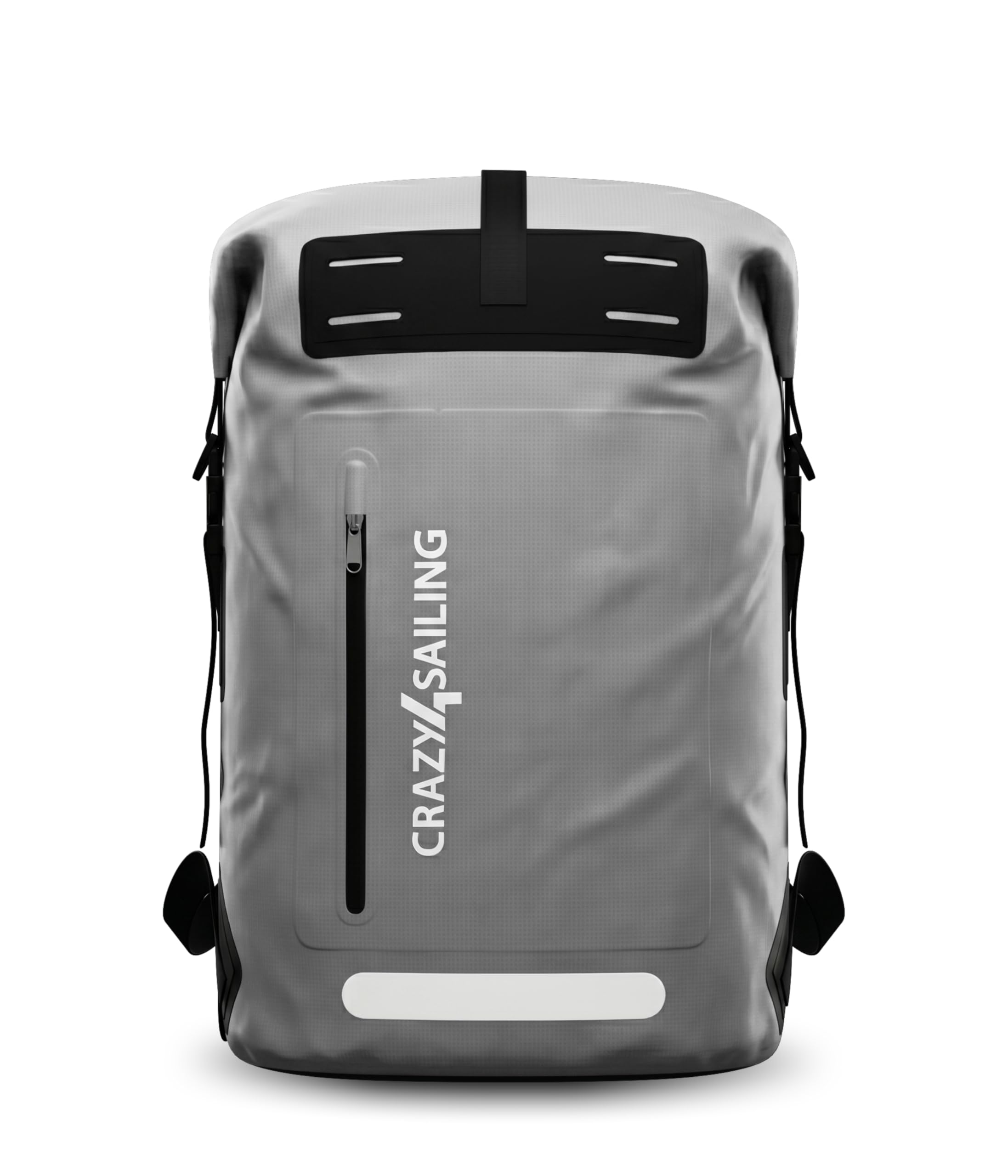 crazy4sailing® Wasserdichter Rucksack 55L (Dunkelgrau) - Robuster Rolltop Dry Bag mit 100% Wasserdichten Nähten, ideal für Segler & Outdoor-Abenteurer – Hiking Backpack, Kajak & Camping