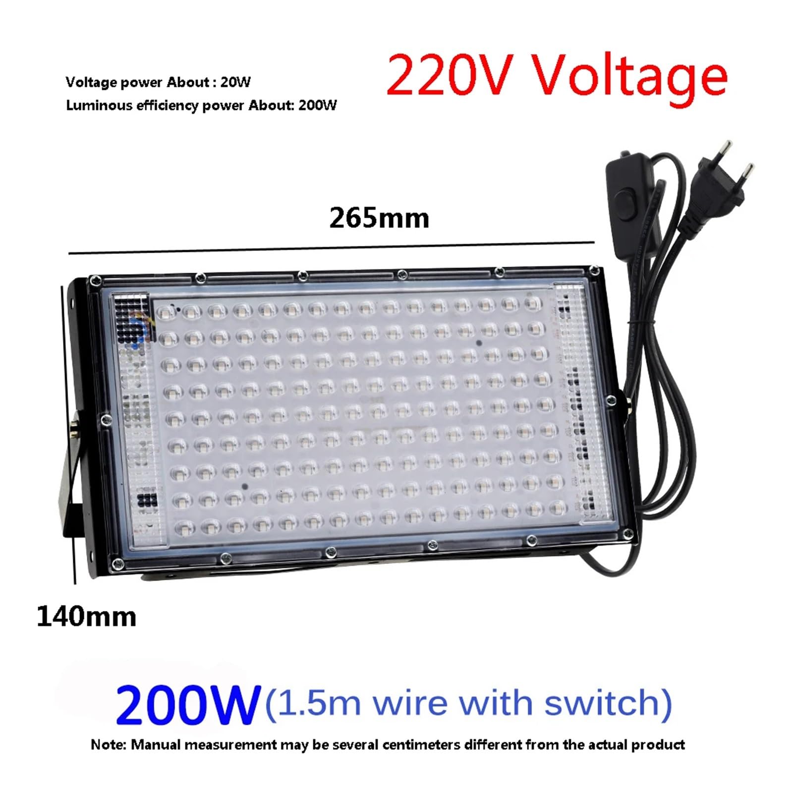 UV-Licht, 100W 300W LED UV Schwarz Lichter Bühne Schwarzlicht Ultraviolett Flut Effekt Licht for Halloween Weihnachten Dance DJ Disco party Bar(200W)
