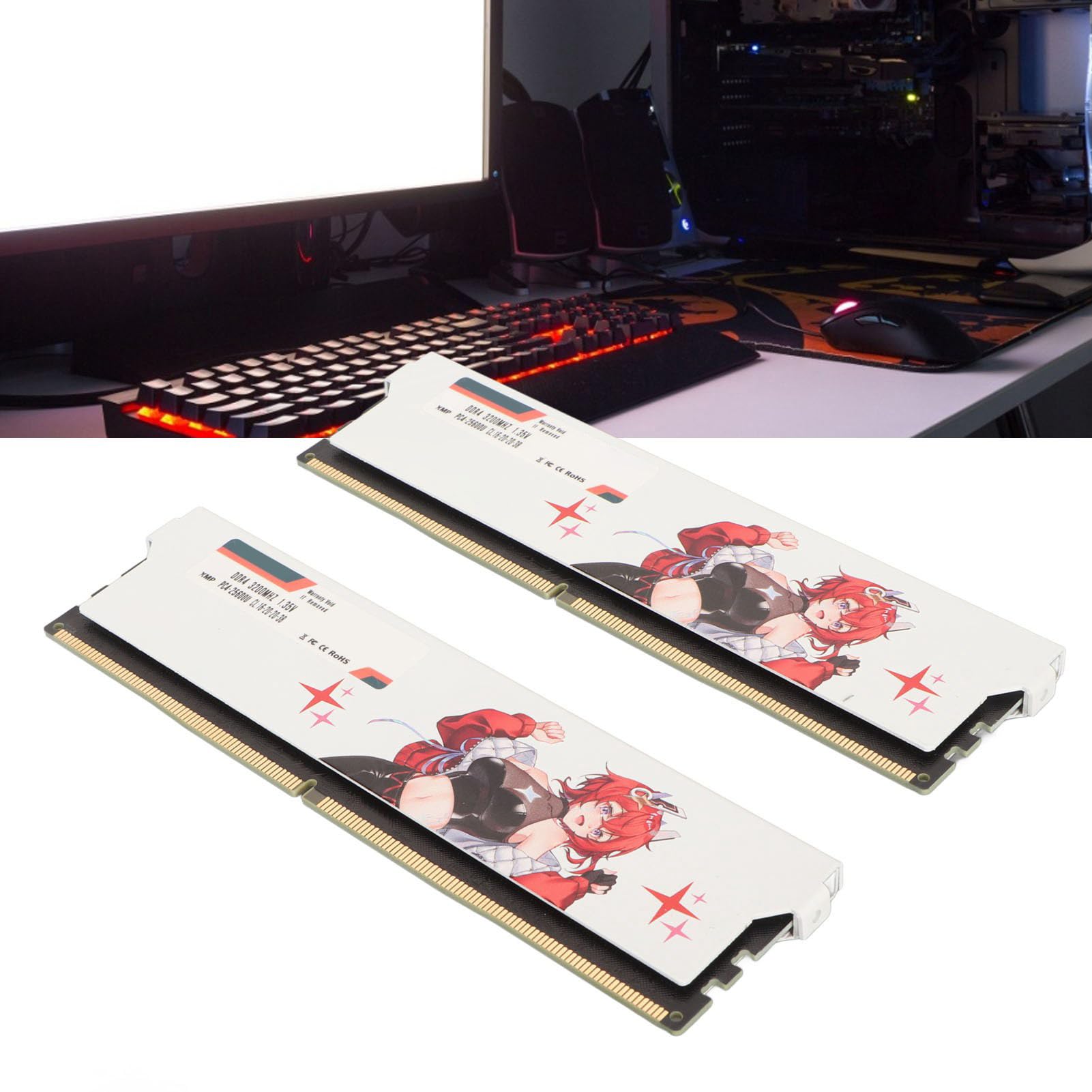 Cocoarm DDR4 3200MHz Moduł Pamięci do Komputerów Stacjonarnych, 16GB CL16