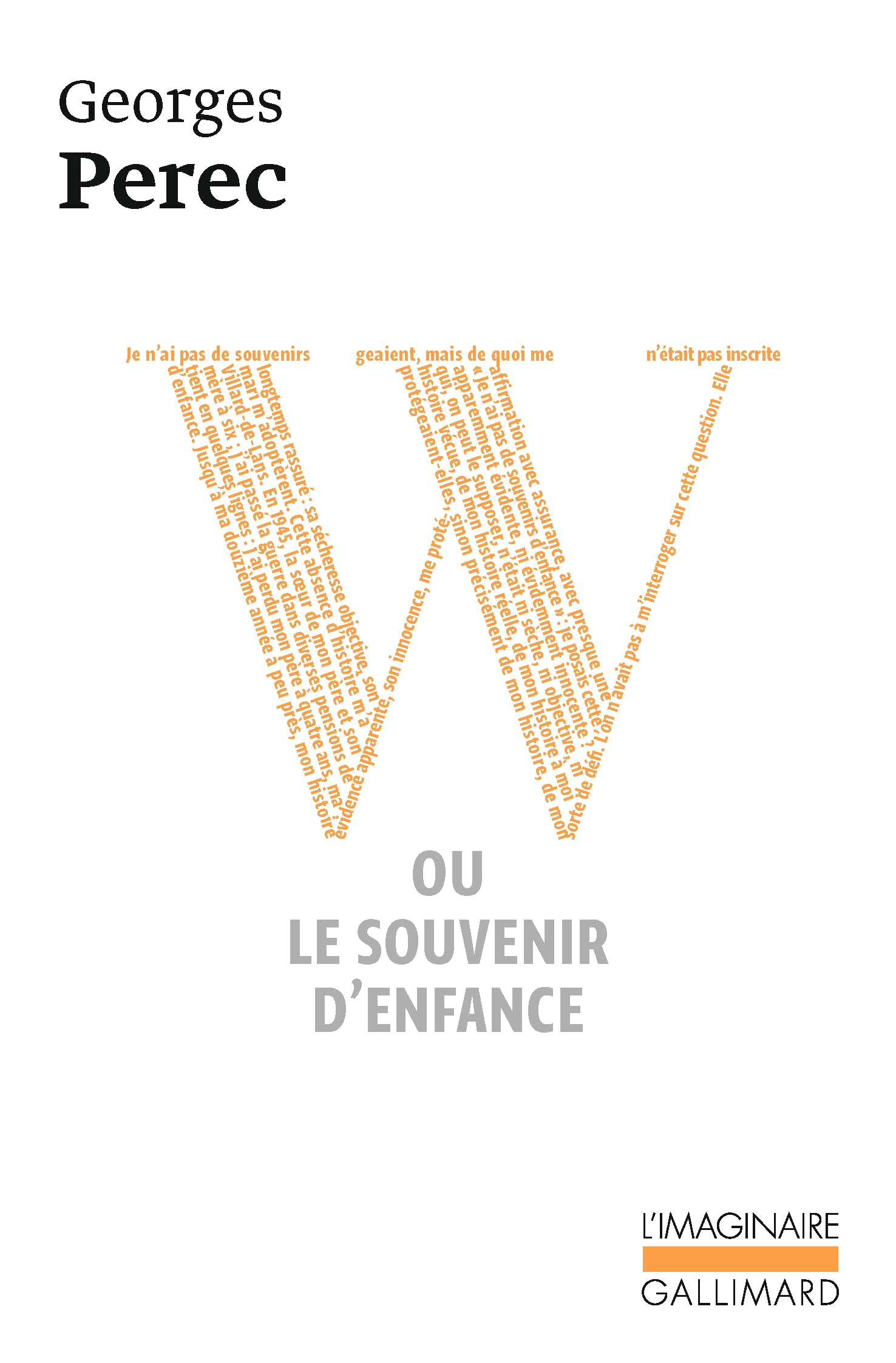 W ou le souvenir d'enfance