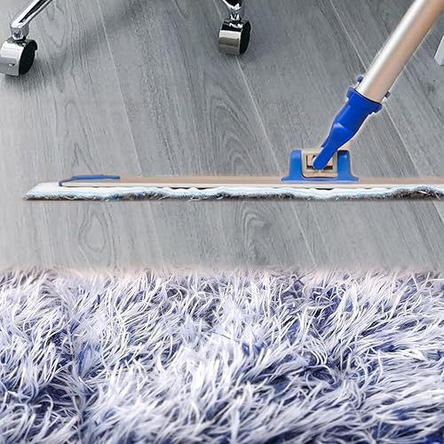 Miniatura 7 de Paquete de 3 almohadillas de microfibra para trapeador Bona, almohadillas de limpieza de microfibra reutilizables para suelos de madera dura de 18